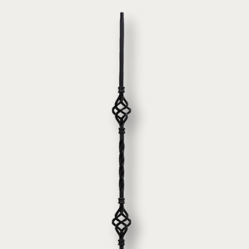 Twist & Basket - Metal Balusters