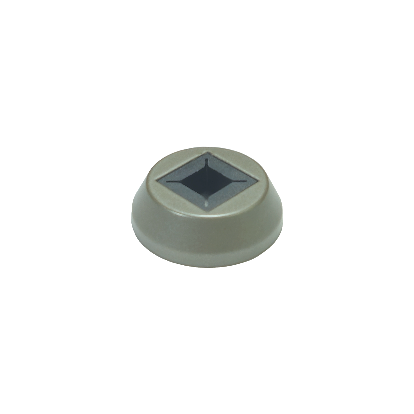 3.23 - 1/2" or 9/16" Baluster Shoe - Flat Round w/ Plastic Insert