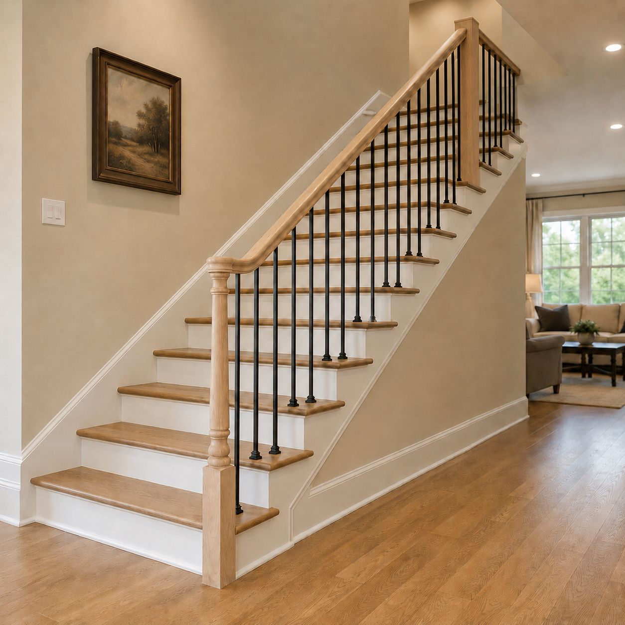 4010-43PT - Pin Top Wood Newel