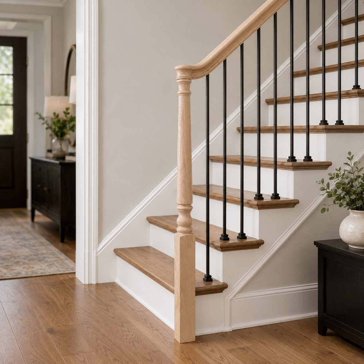 4010MS-48PT - Pin Top Wood Newel