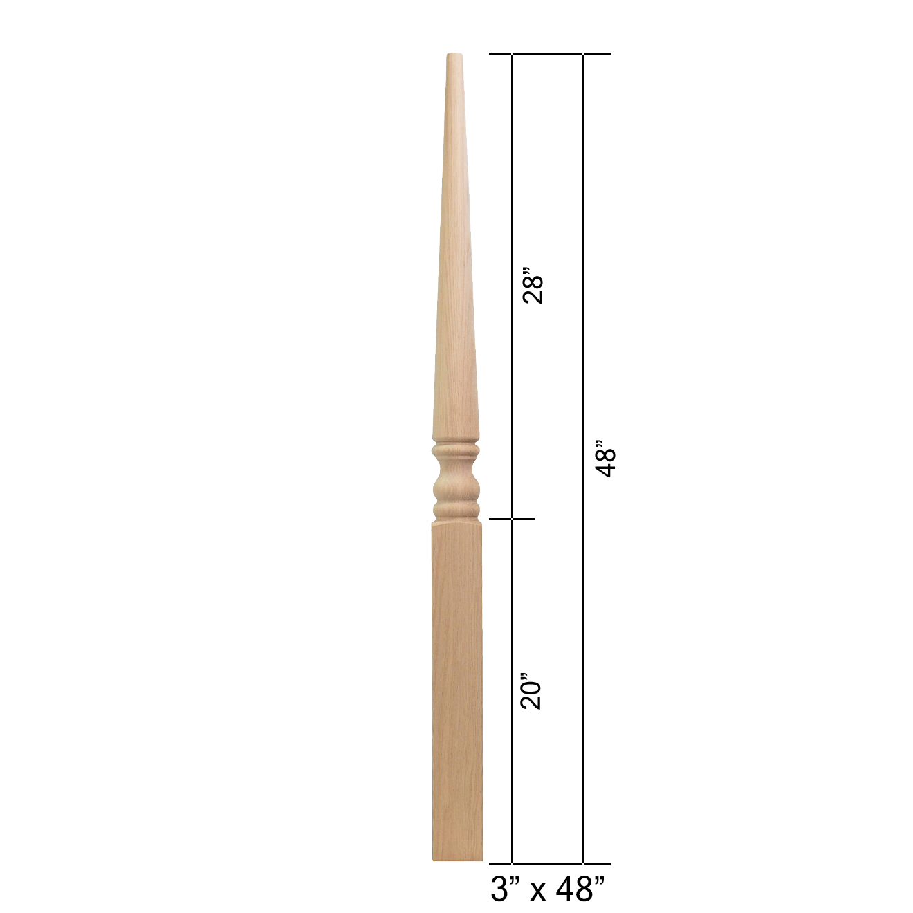 4010-SP - Stabilizer Wood Newel