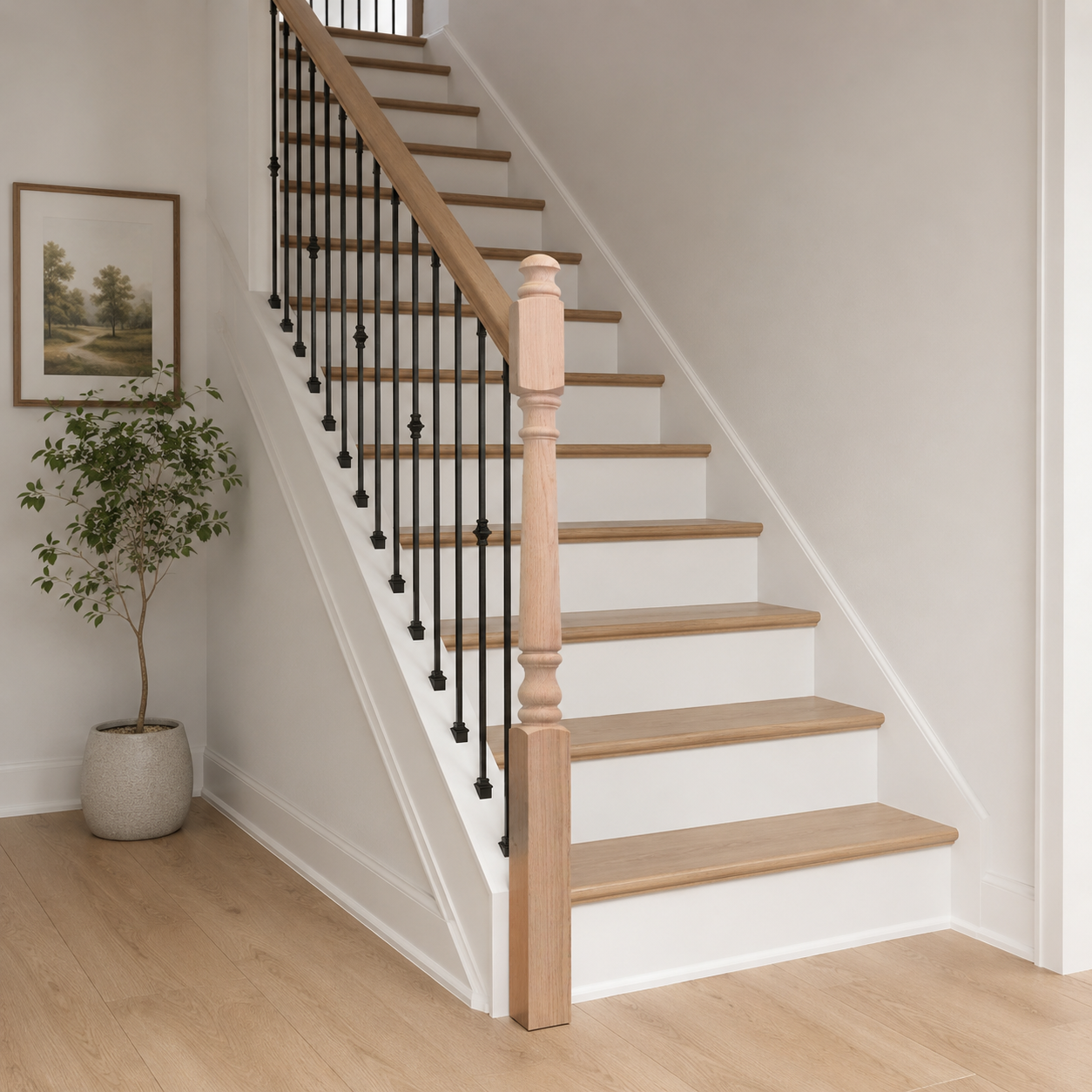4040MS-48MT - Mushroom Top Wood Newel