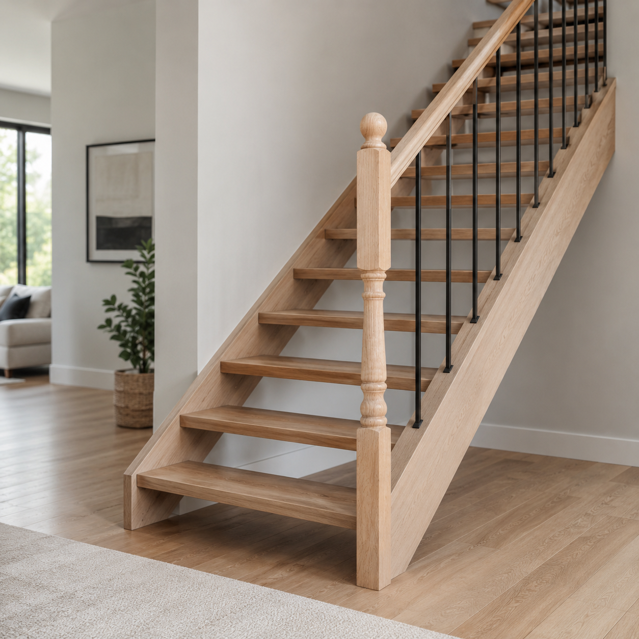 4045MS-54BT - Ball Top Wood Newel
