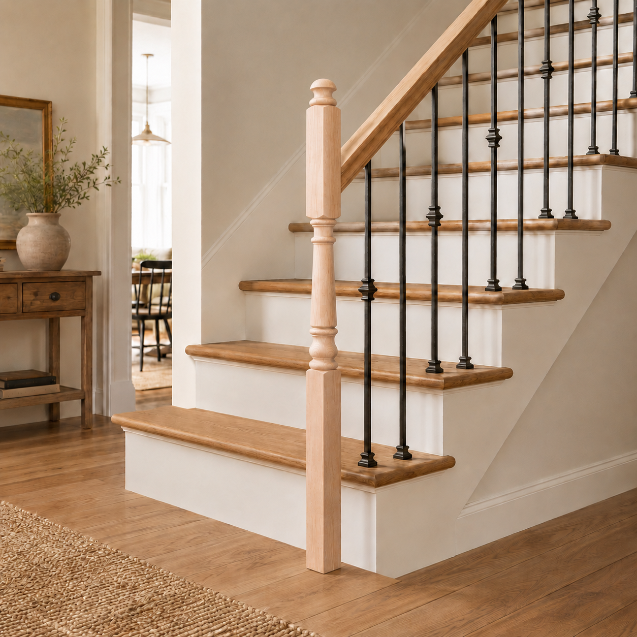4045MS-54MT - Mushroom Top Wood Newel