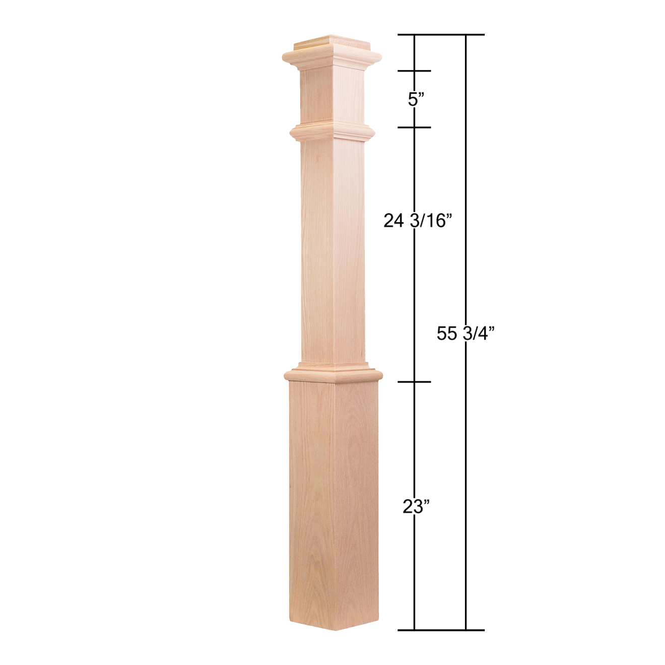 4091-P - Plain Box Newel