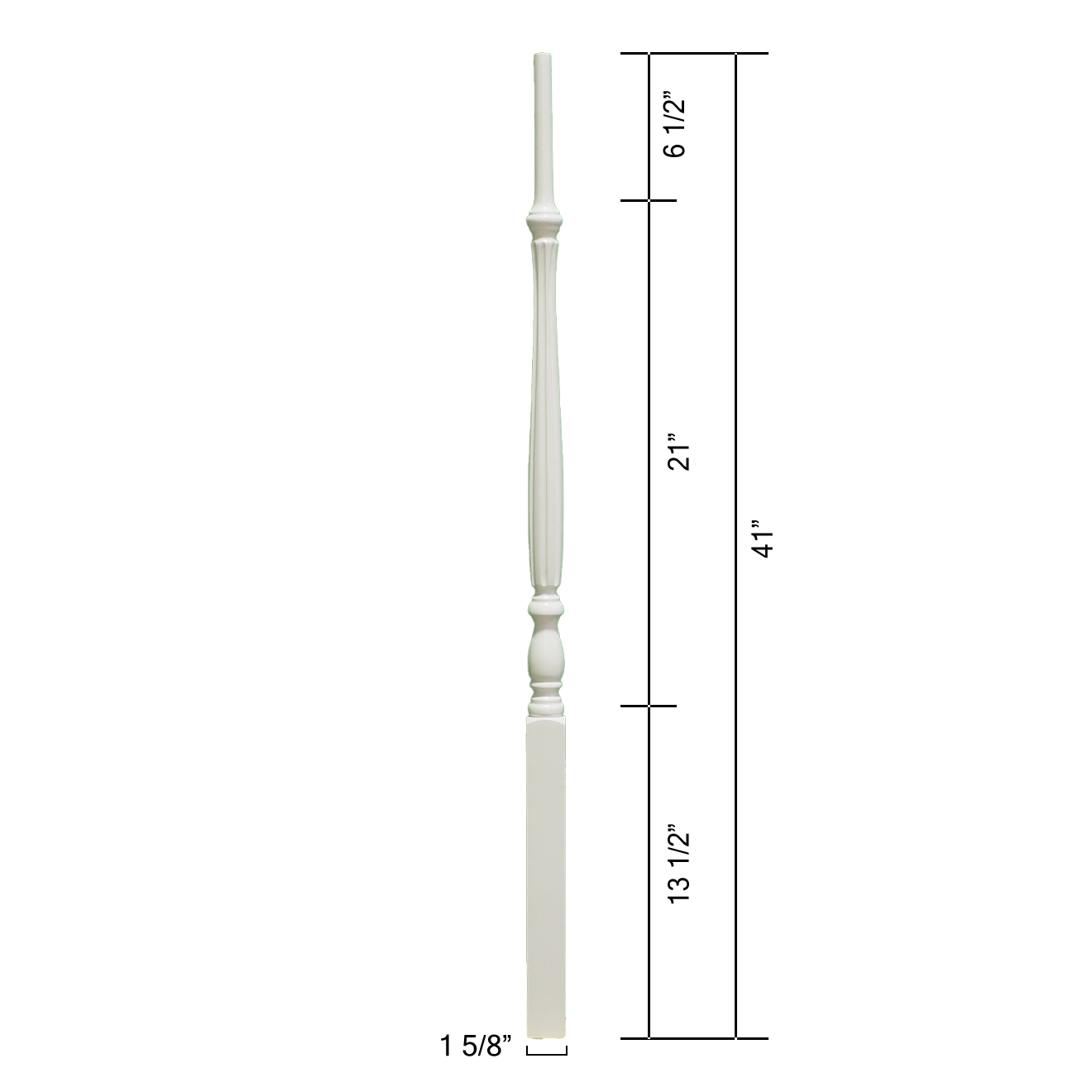 4125 Pin Top Wood Baluster