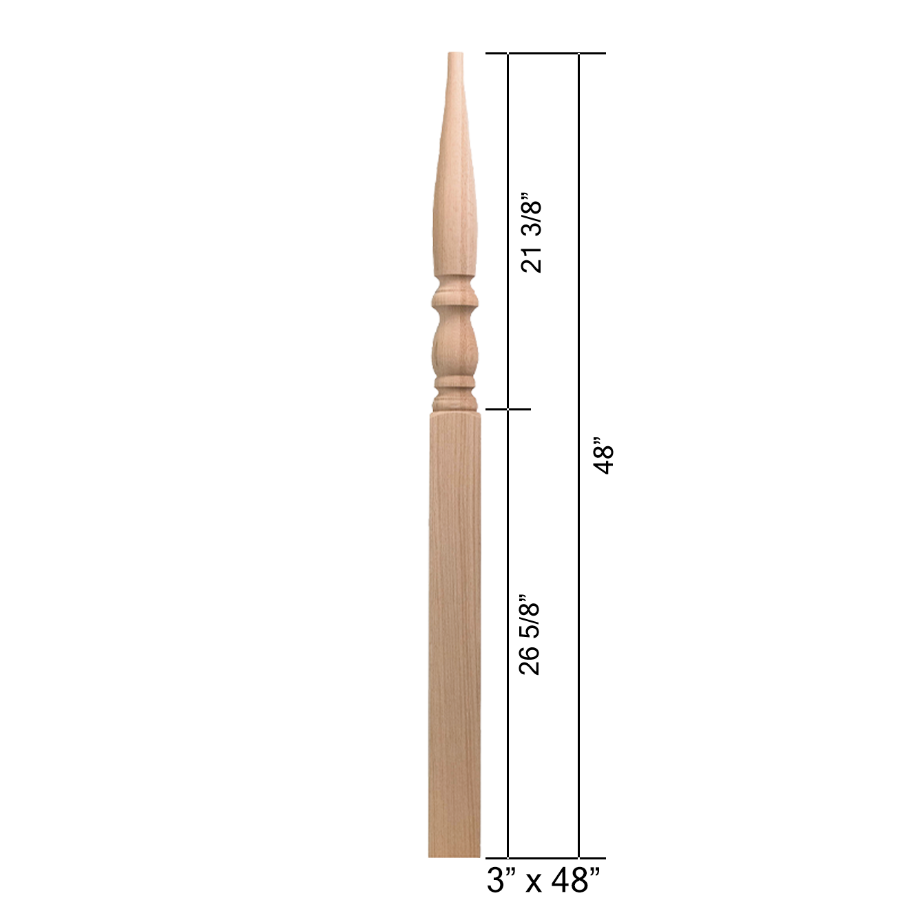 4140-SP - Stabilizer Wood Newel