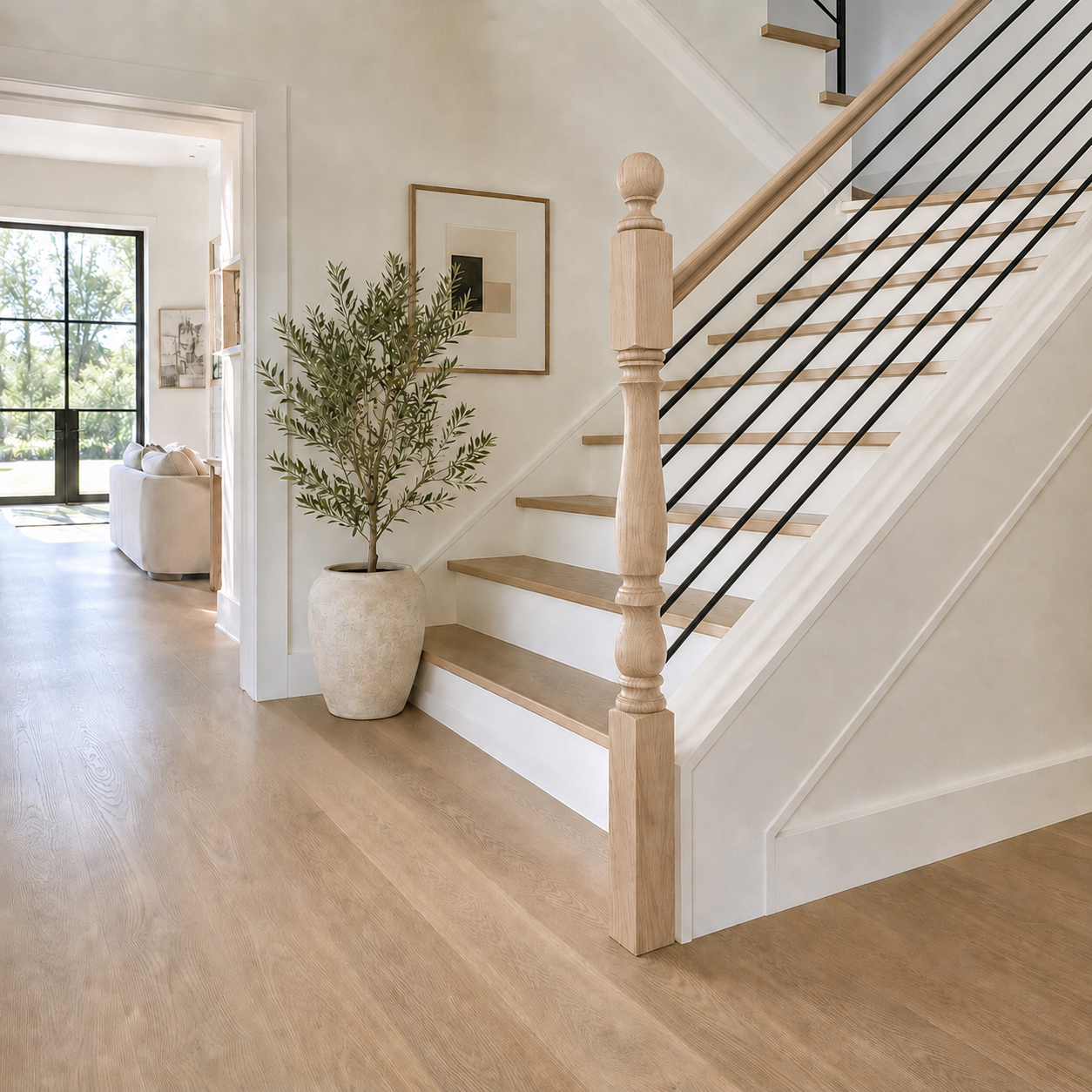 4160-54BT - Ball Top Wood Newel