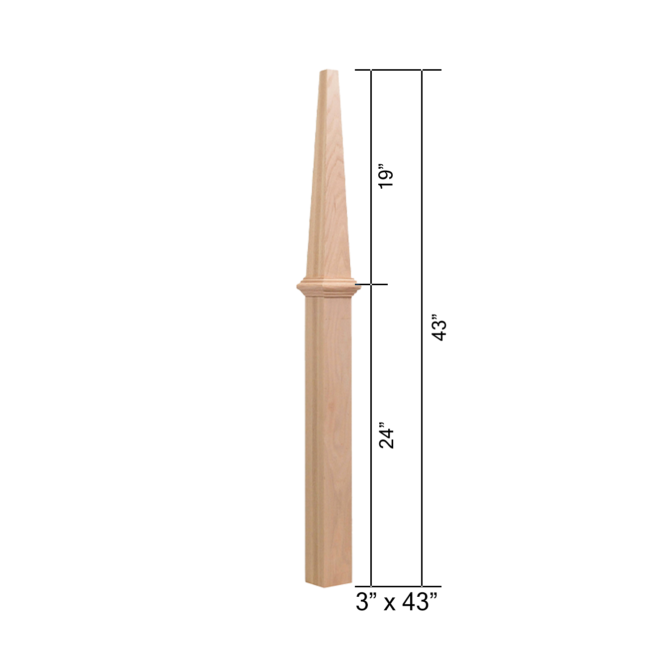 4191-SP - Stabilizer Wood Newel