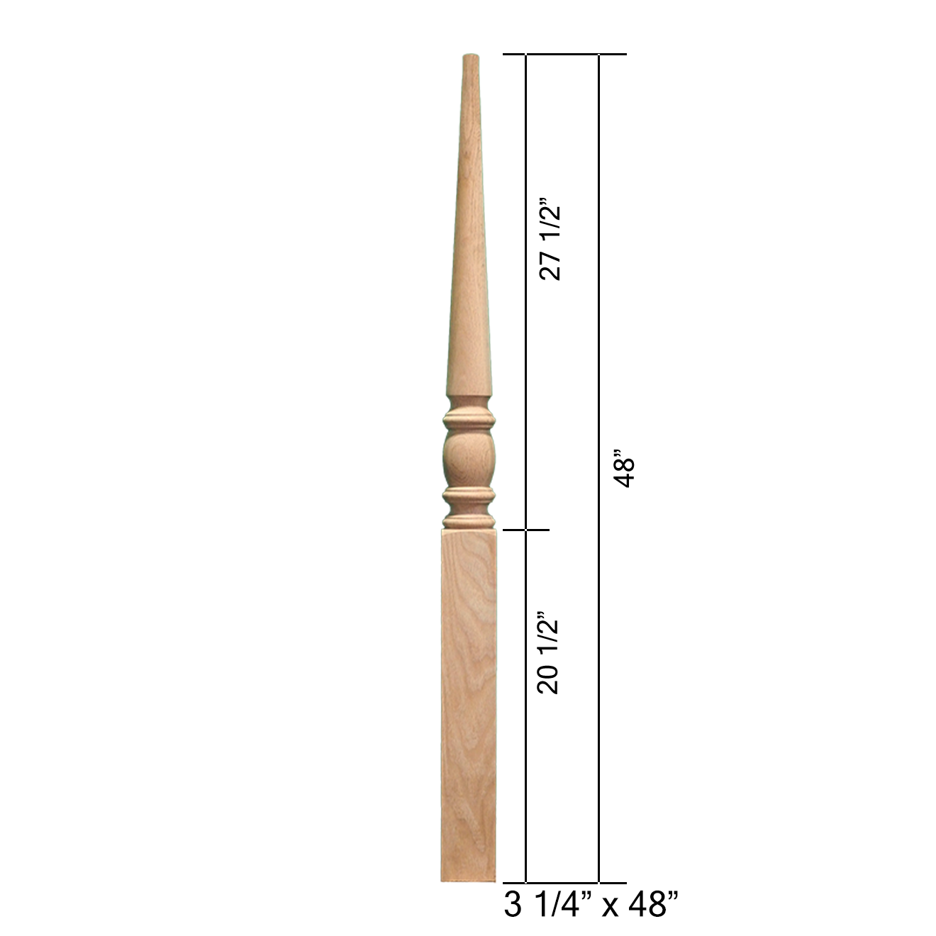 4419-SP - Stabilizer Wood Newel