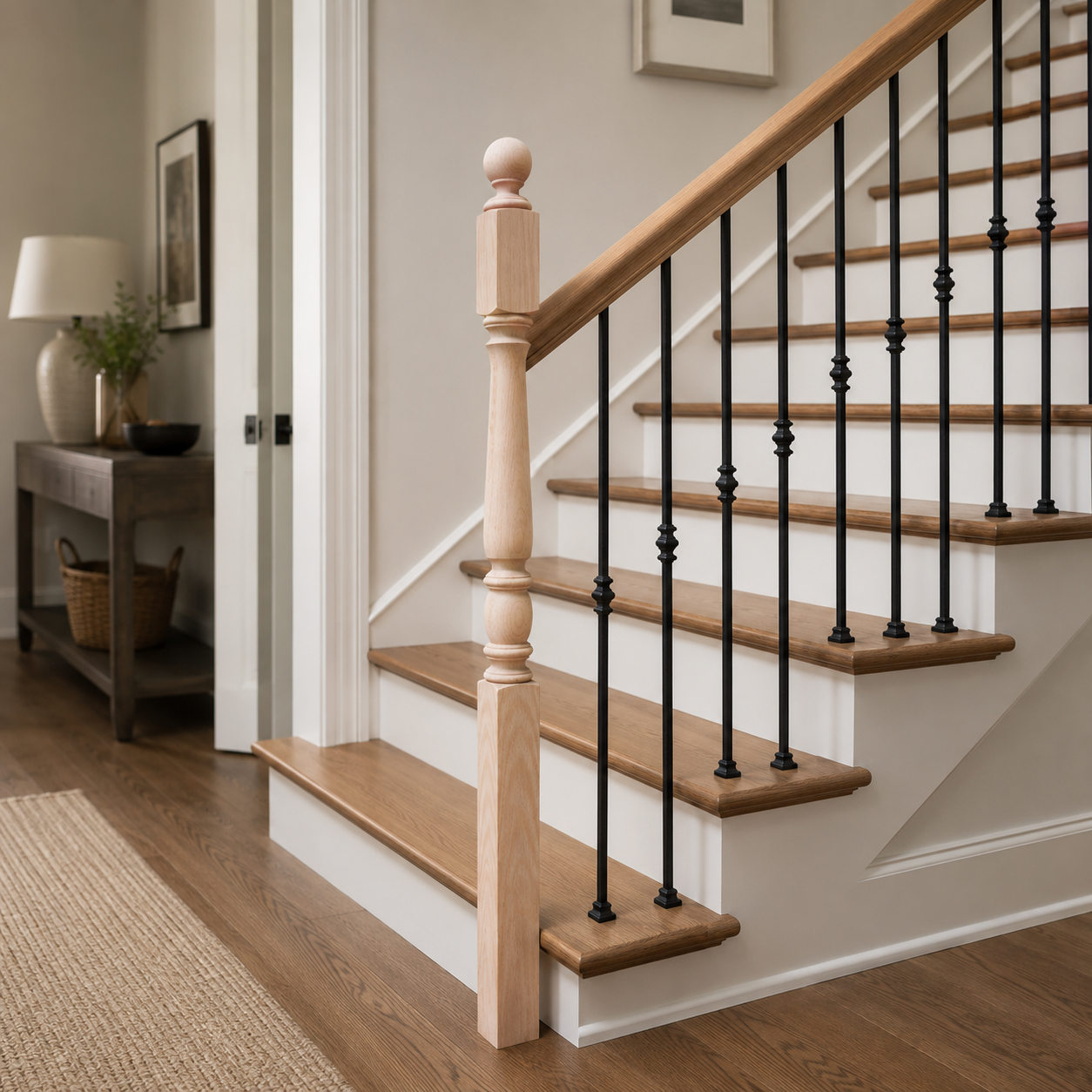 4442-54BT - Ball Top Wood Newel