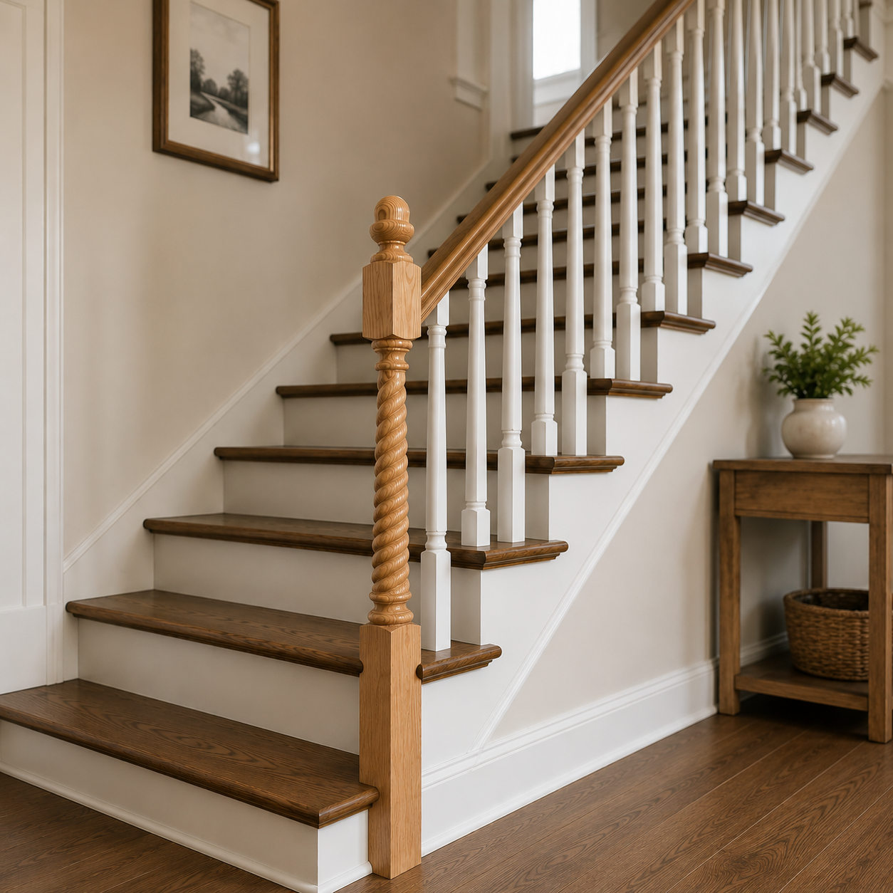 4442TW-54AT - Acorn Top Wood Newel