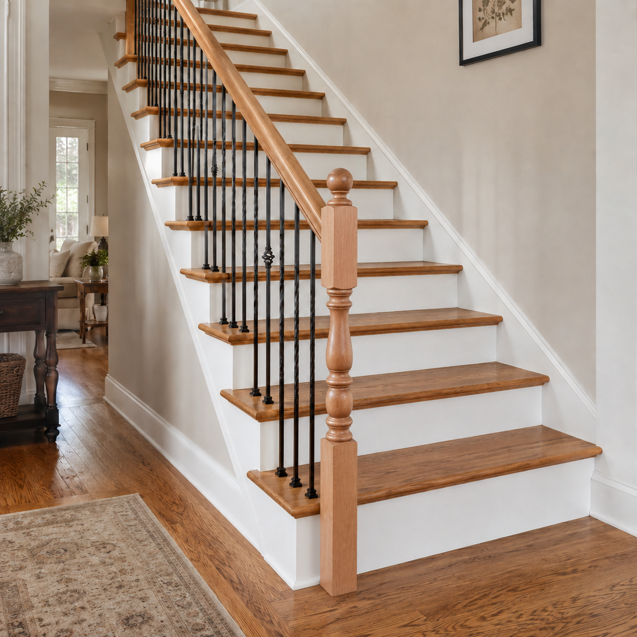 4445-54BT - Ball Top Wood Newel
