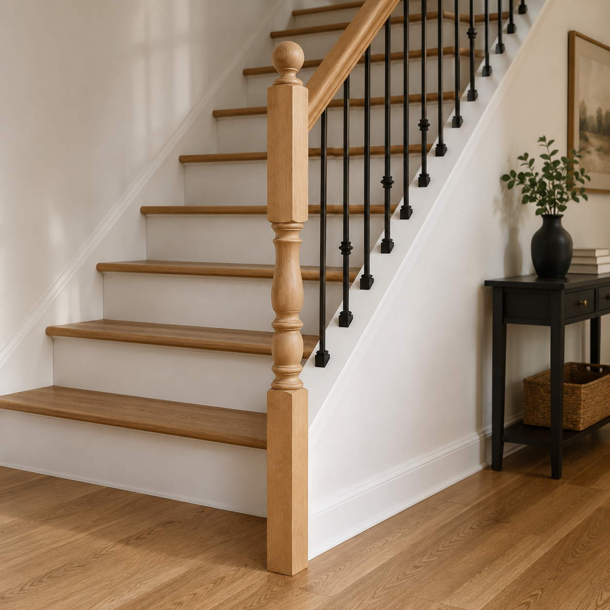 4446-54BT - Ball Top Wood Newel