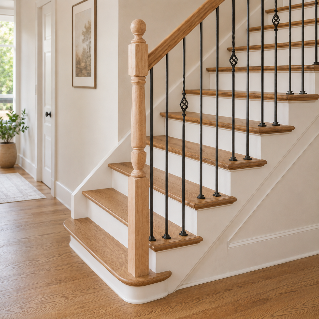 4460-54BT - Ball Top Wood Newel