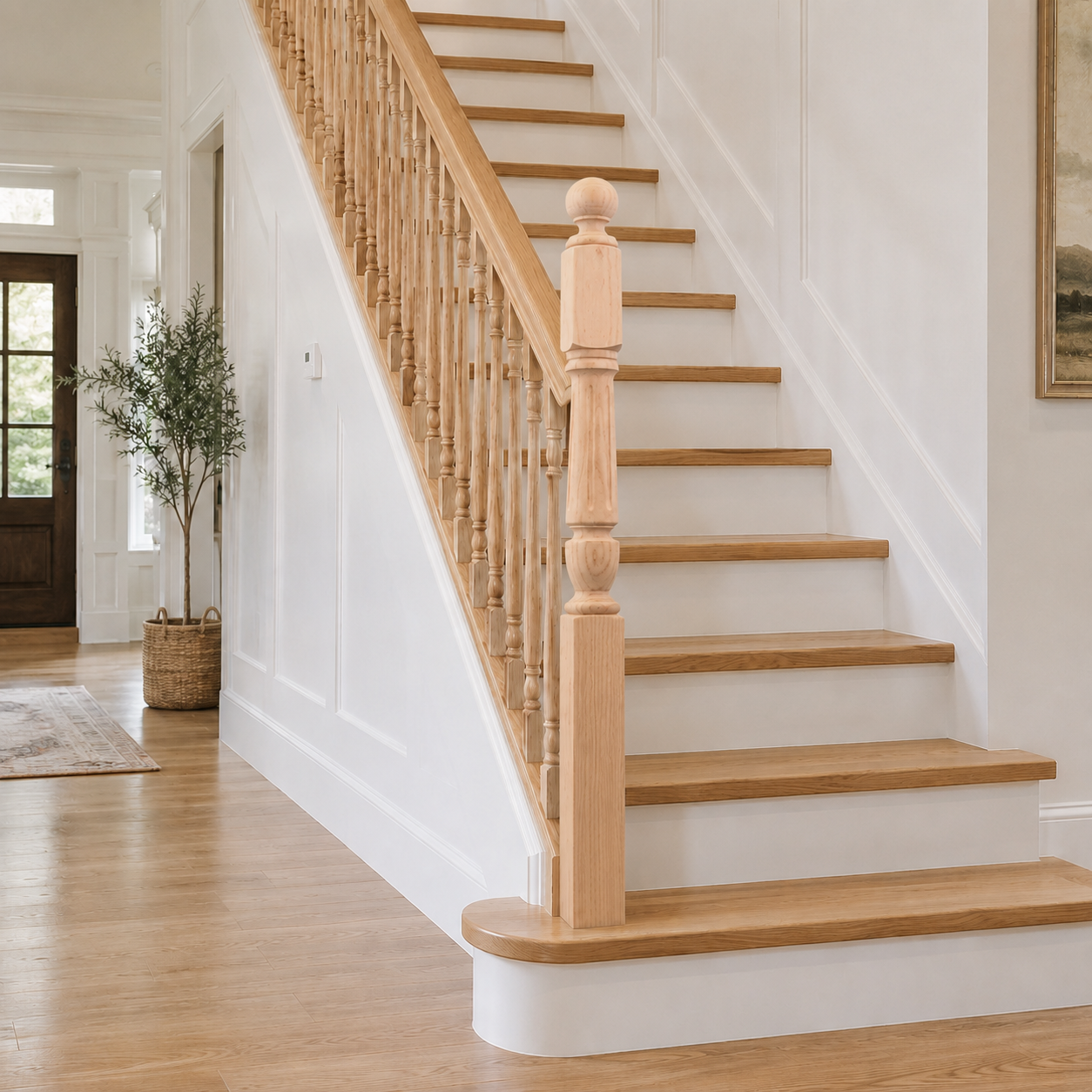 4465-54BT - Ball Top Wood Newel