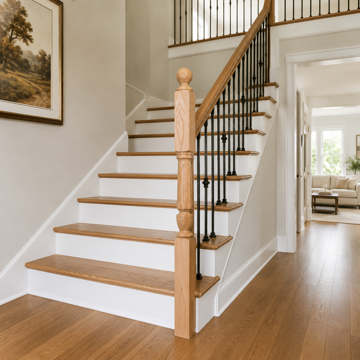 4475-54BT - Ball Top Wood Newel