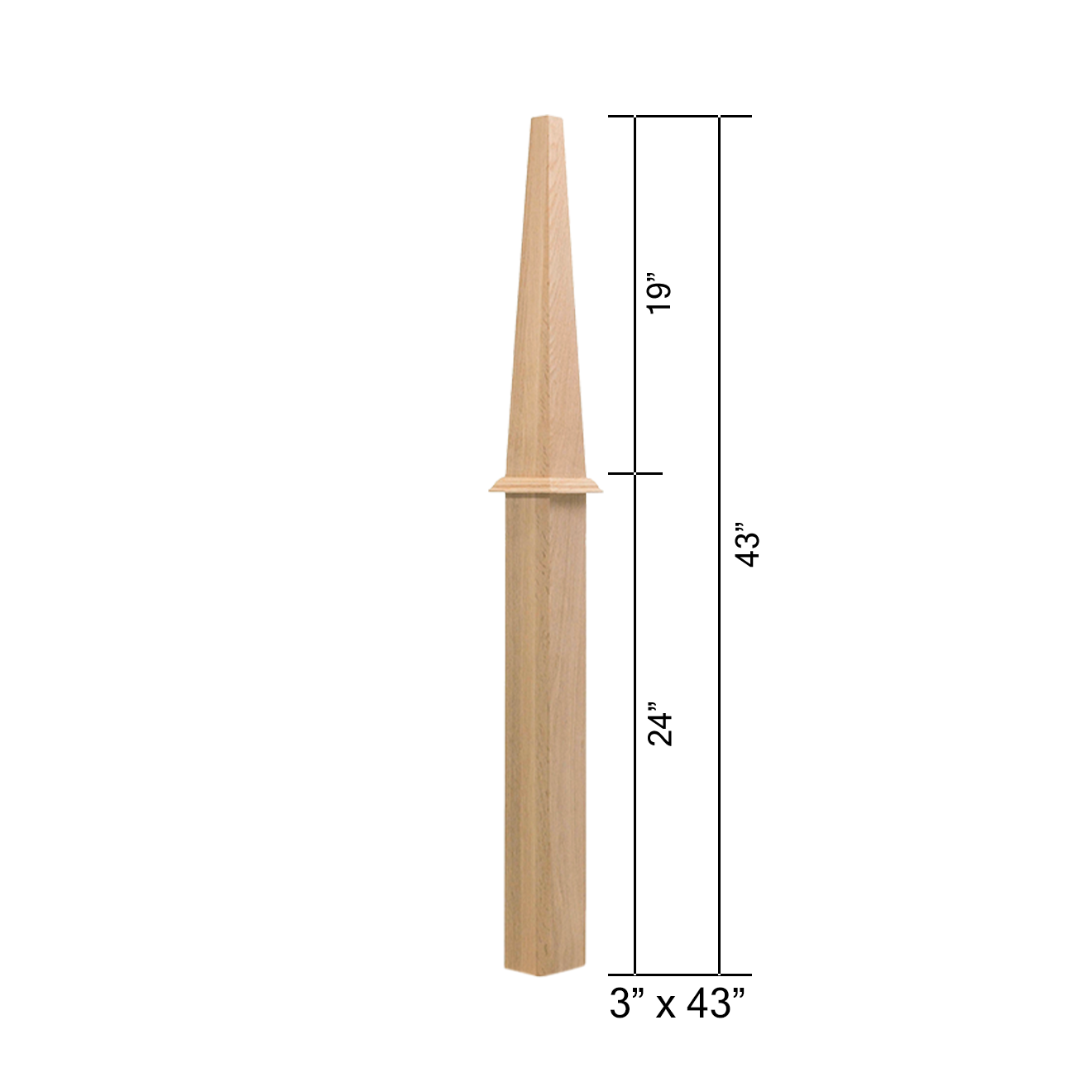 4592-SP - Stabilizer Wood Newel