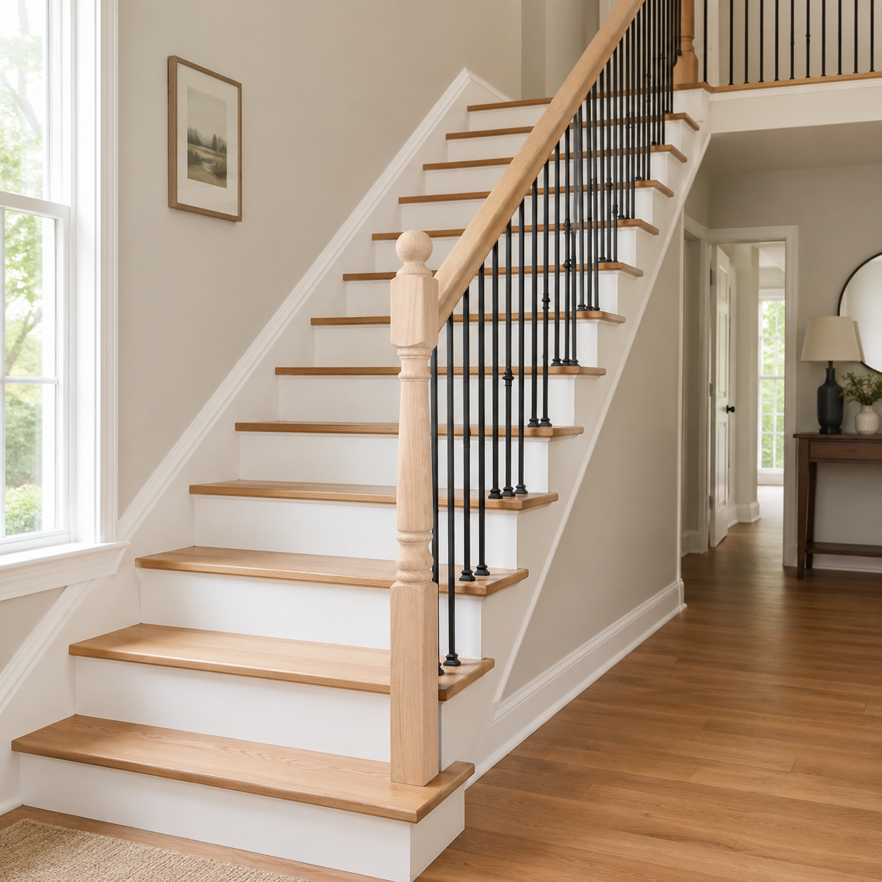 4640MS-48BT - Ball Top Wood Newel