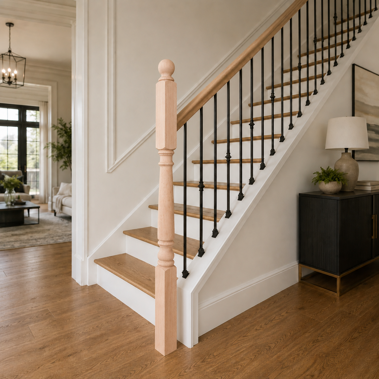 4645-54BT - Ball Top Wood Newel