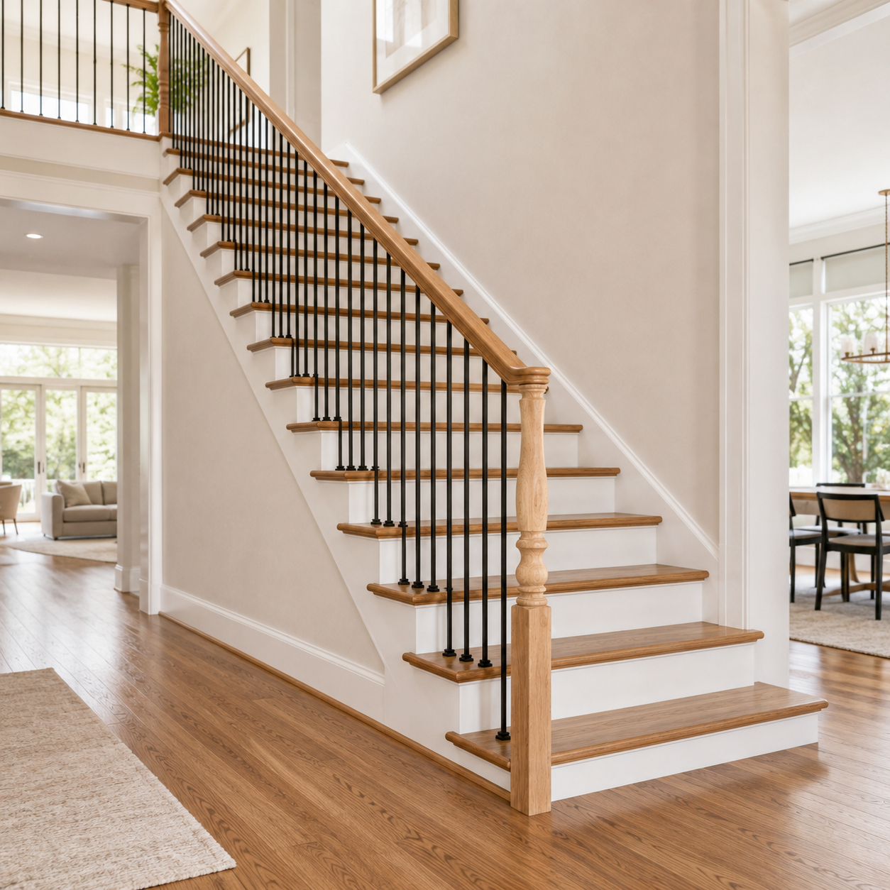 5140-48PT - Pin Top Wood Newel