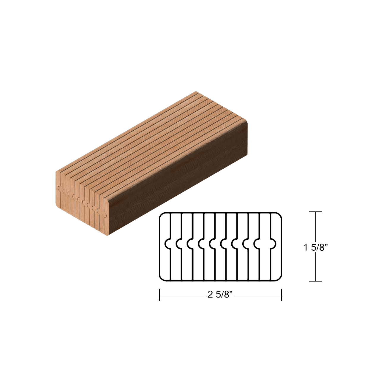 6002B - Wood Bending Handrail