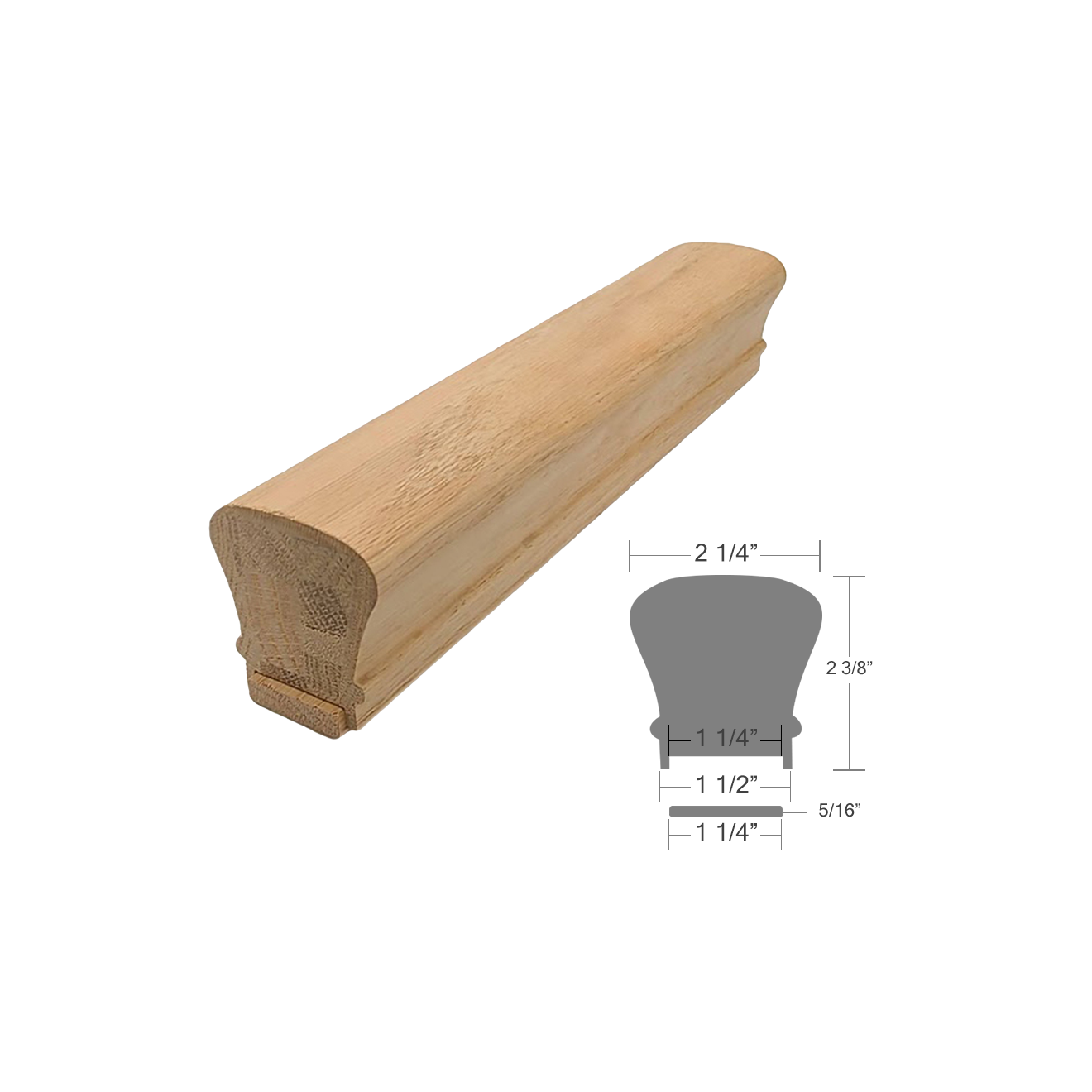 6010-Plowed - Wood Handrail