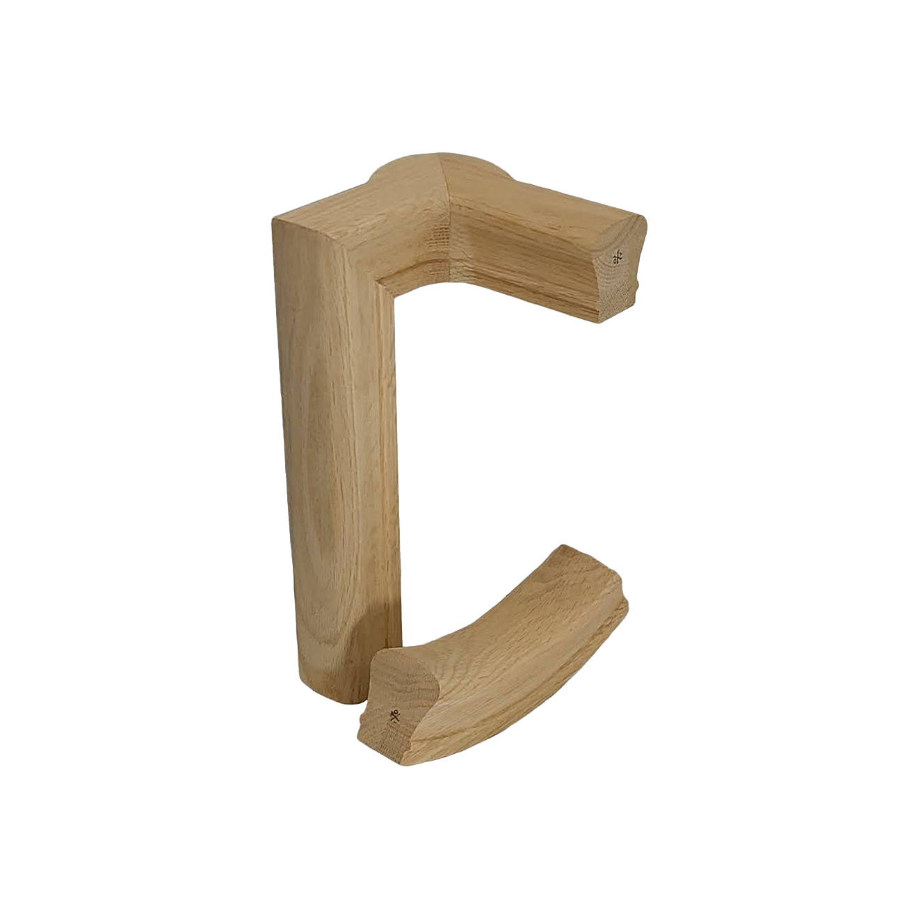 Handrail Fitting 86 - Right Hand 2 Riser w/ Cap