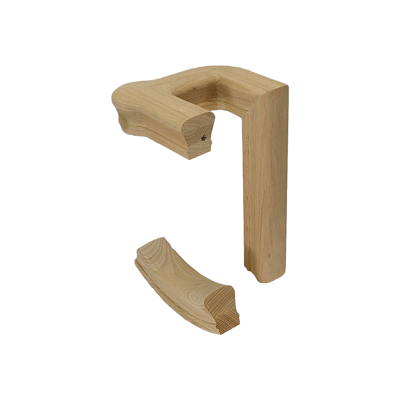 Handrail Fitting 90-2 - Left Hand 2 Riser w/ Cap