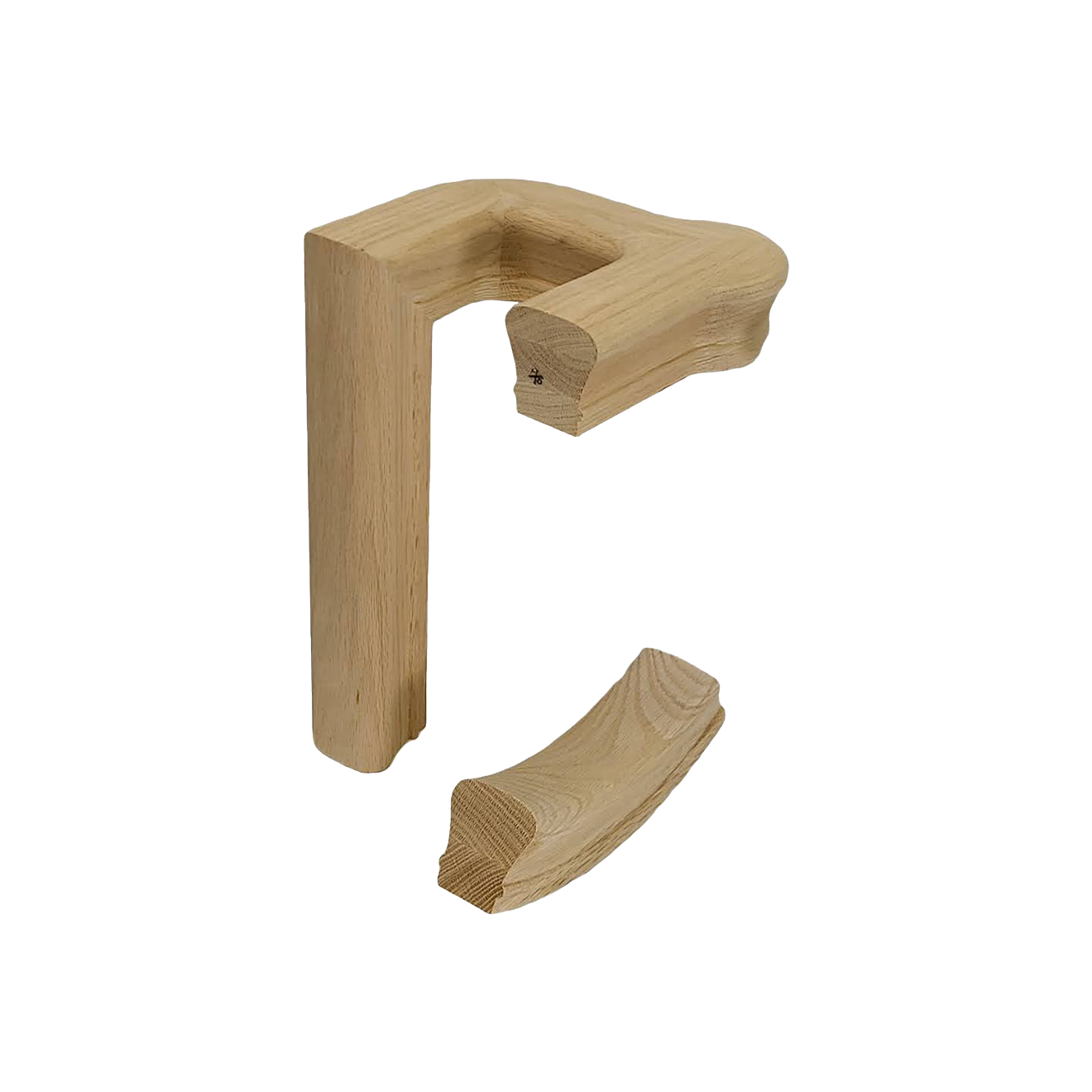 Handrail Fitting 95-2 - Right Hand 2 Riser w/ Cap