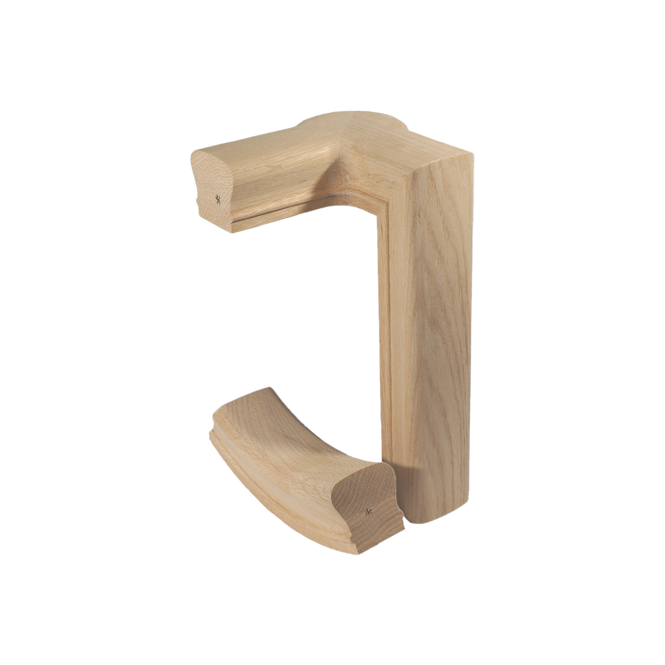 Handrail Fitting 81 - Left Hand 2 Riser w/ Cap