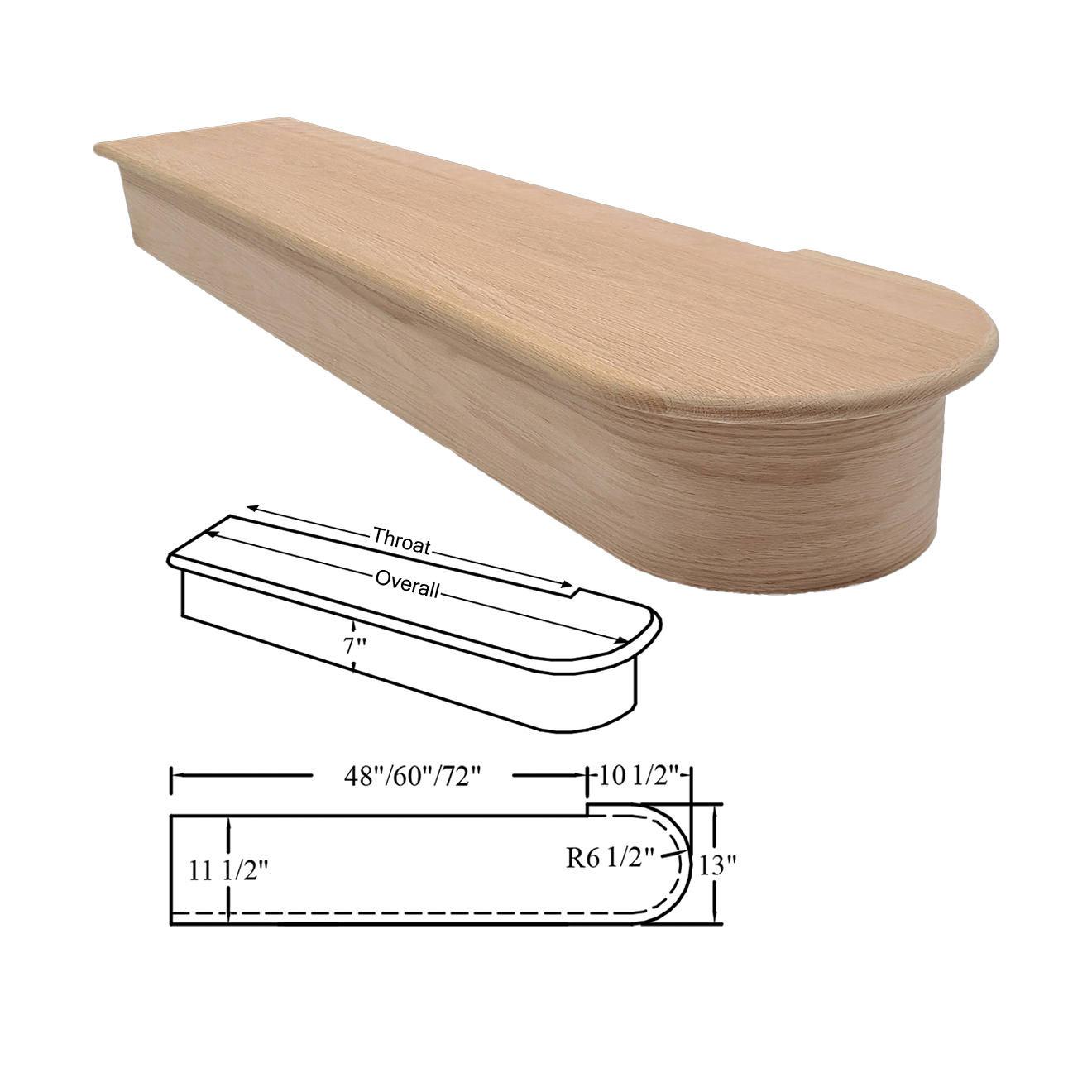 8010 Single End Wood Starting Step