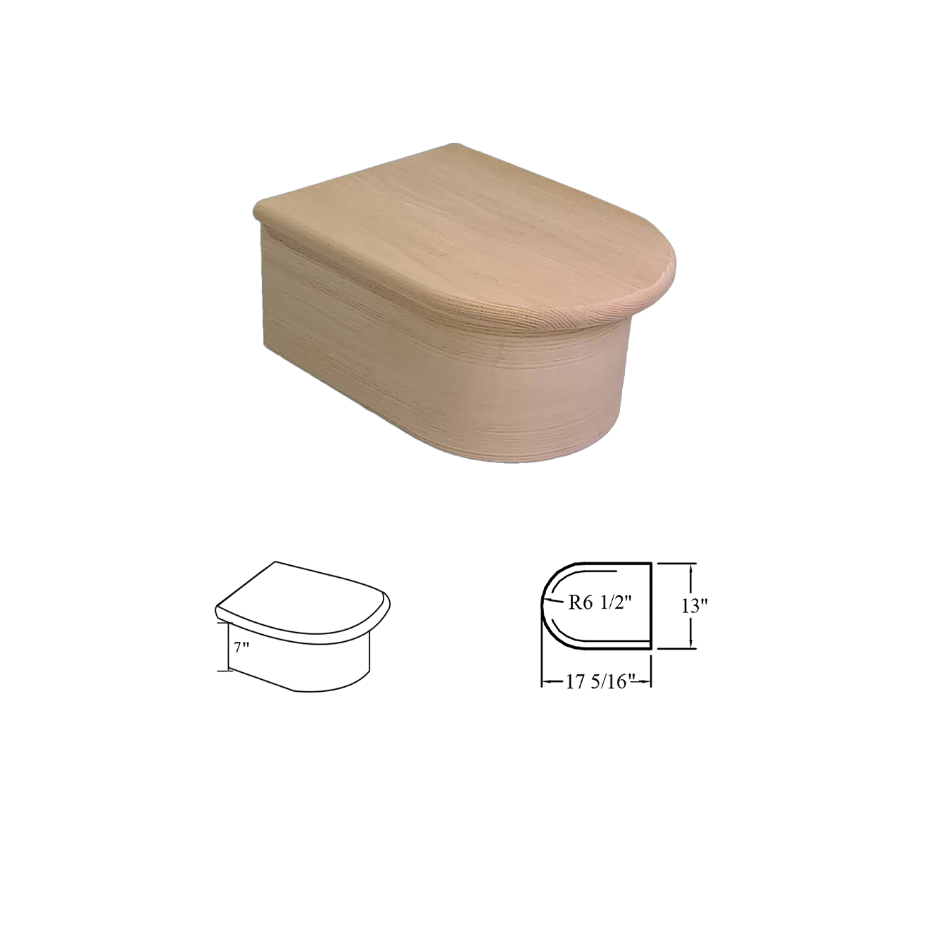8011 False End Wood Starting Step