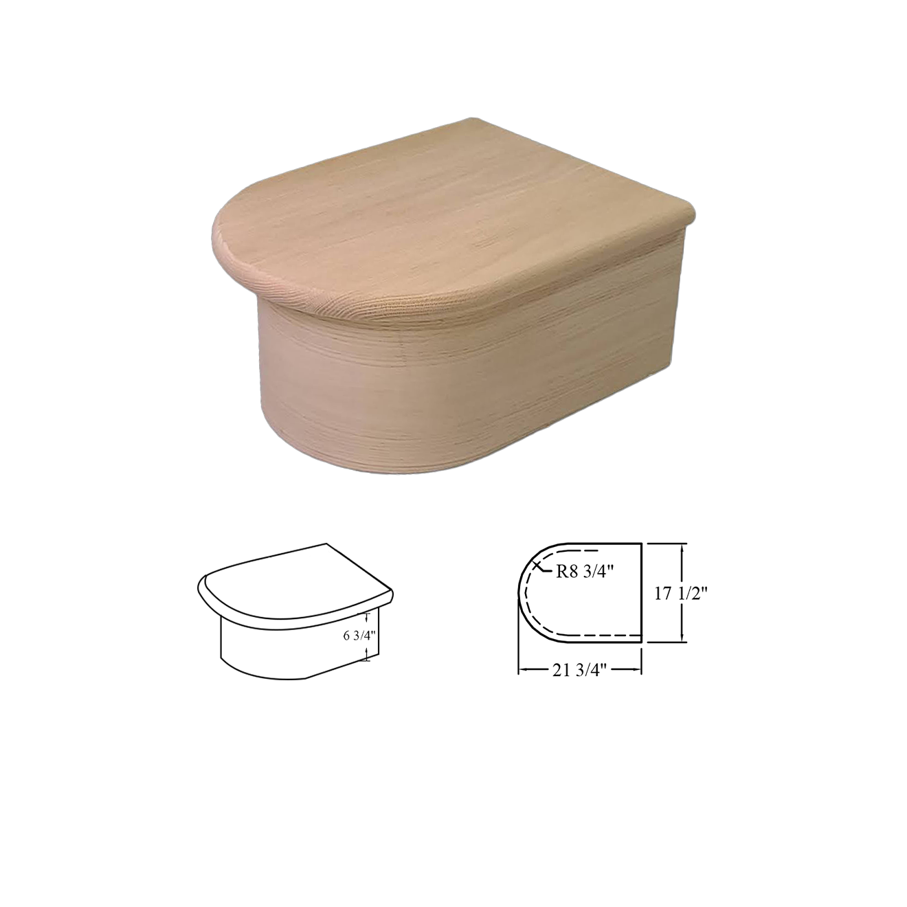 8012 False End Wood Starting Step