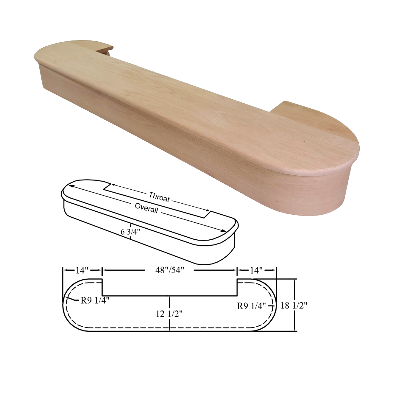 8650 Double End Wood Starting Step