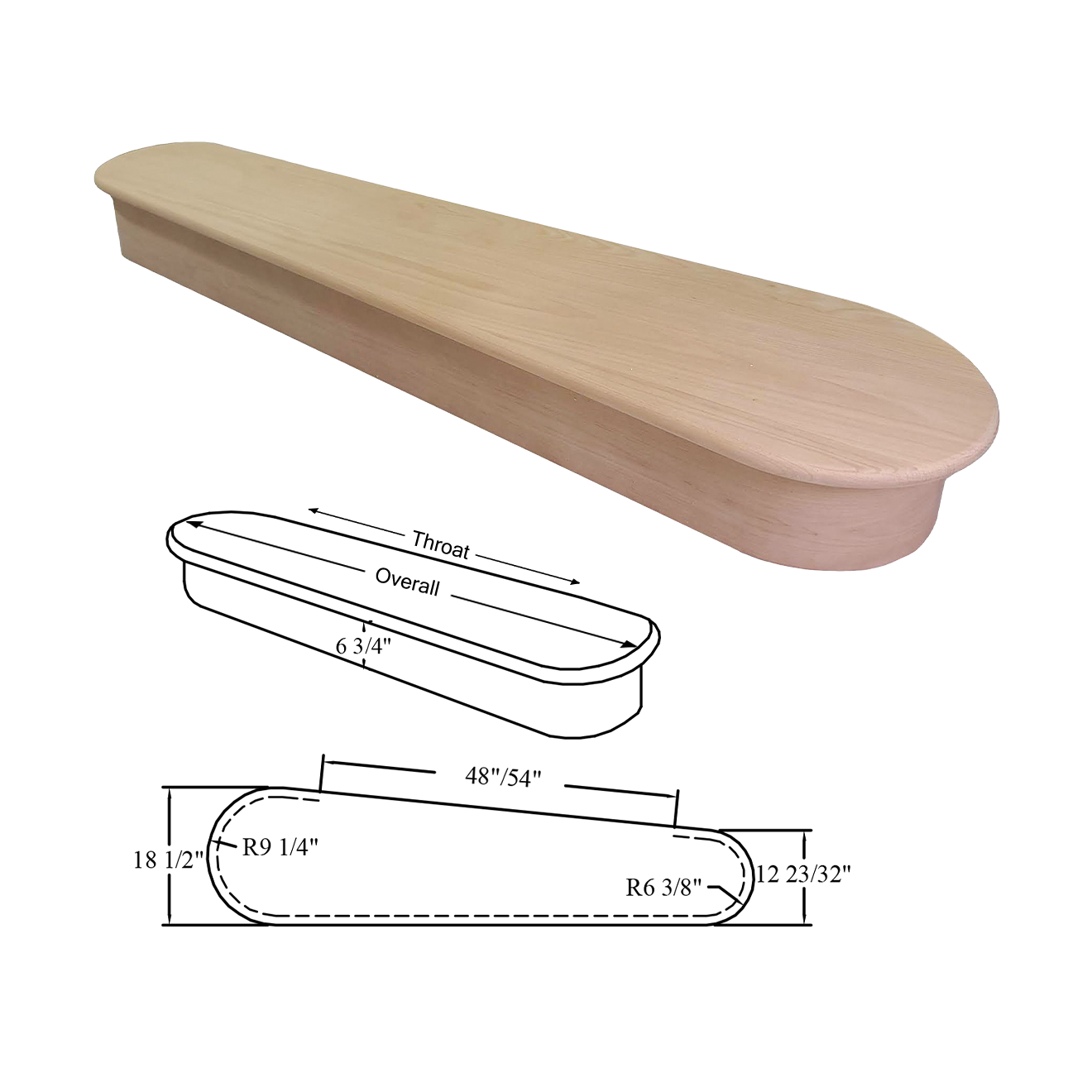 8915 Double End Wood Starting Step