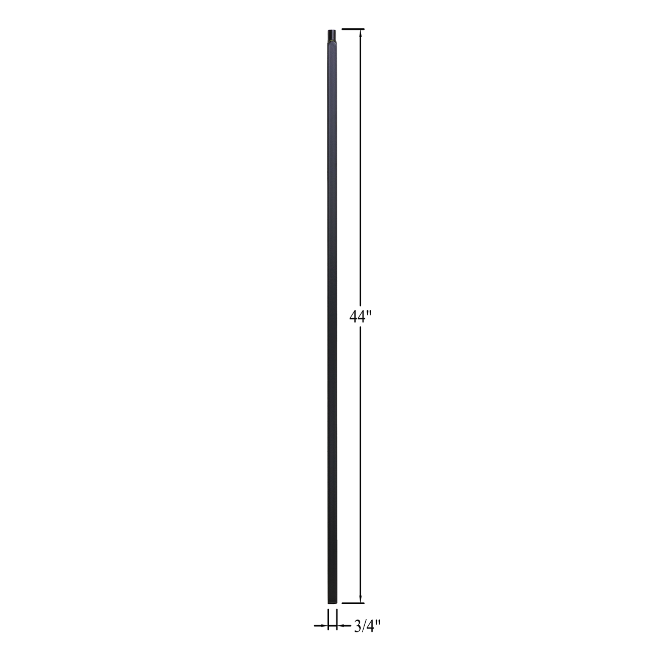 T-MGPLA44 - 3/4" Mega Square Metal Baluster - Plain