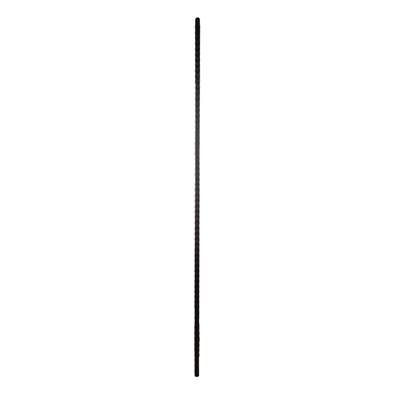 T-01HF - 9/16" Hammered Metal Baluster - Plain