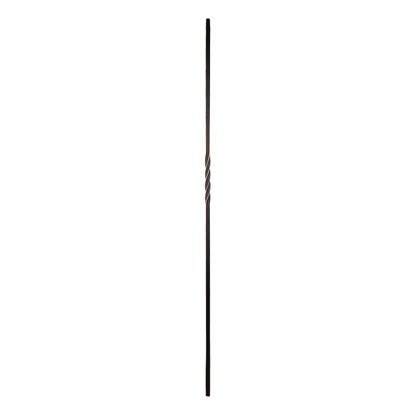 T-02 - 1/2" Square Metal Baluster - Single Twist