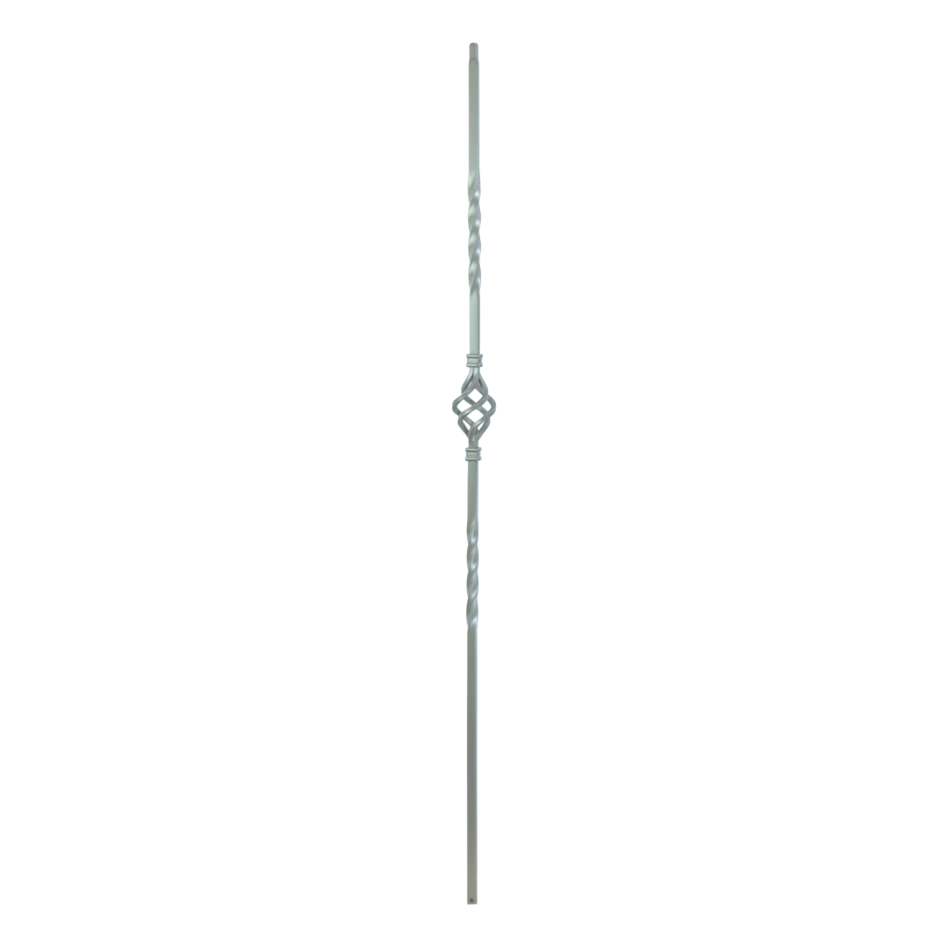 T-04 - 1/2" Square Metal Baluster - Single Basket
