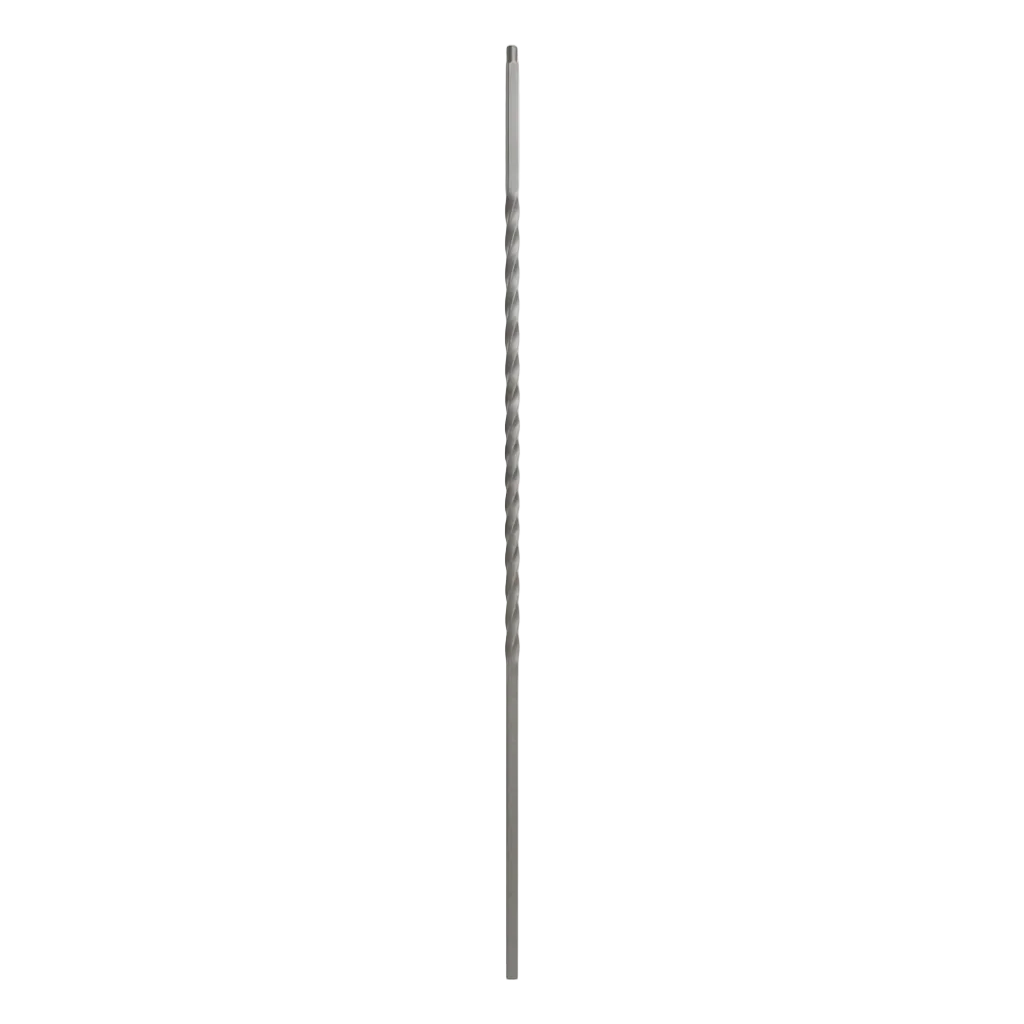 T-1.21 - 1/2" Square Metal Baluster - Long Twist