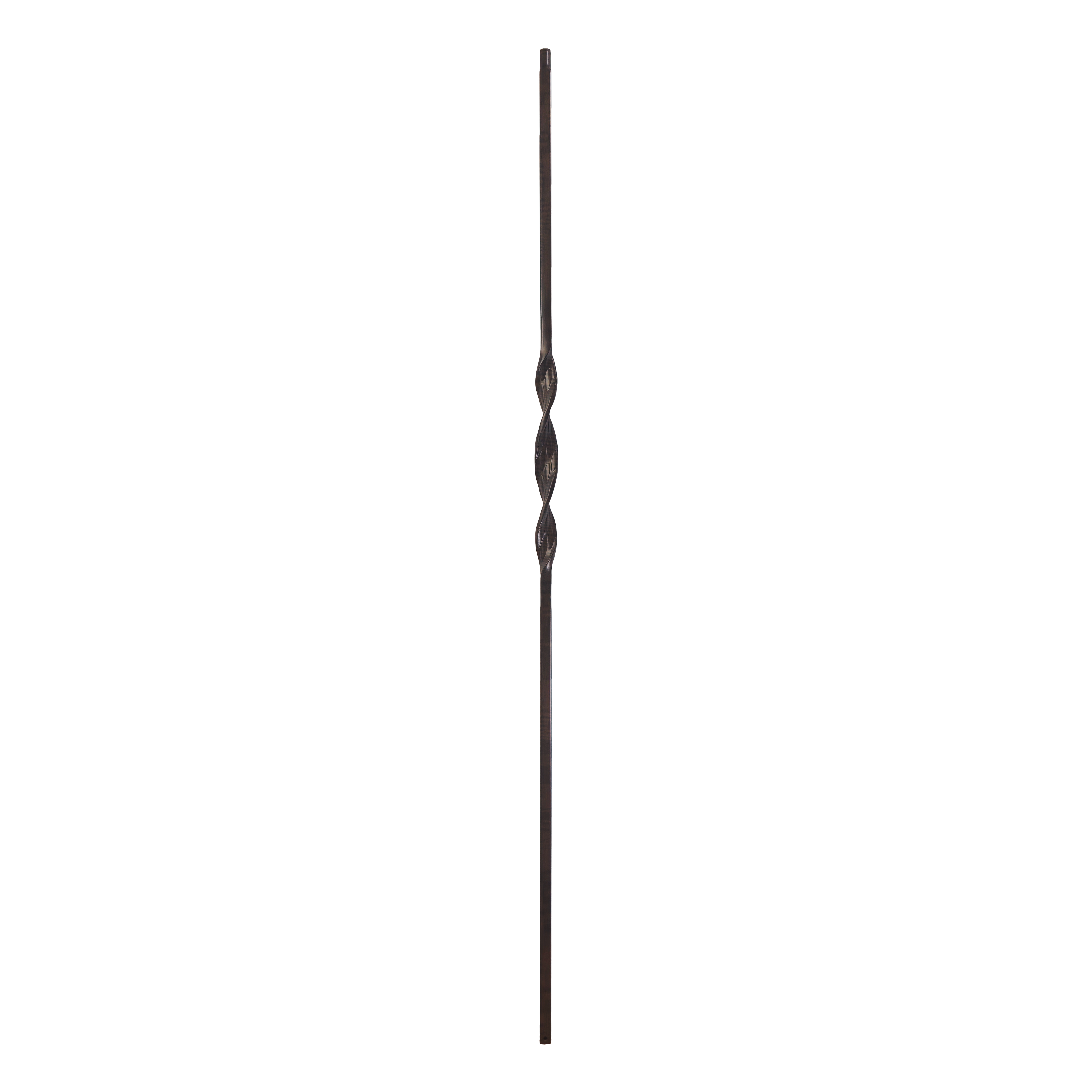 T-1.5 - 1/2" Square Metal Baluster - Ribbon Twist