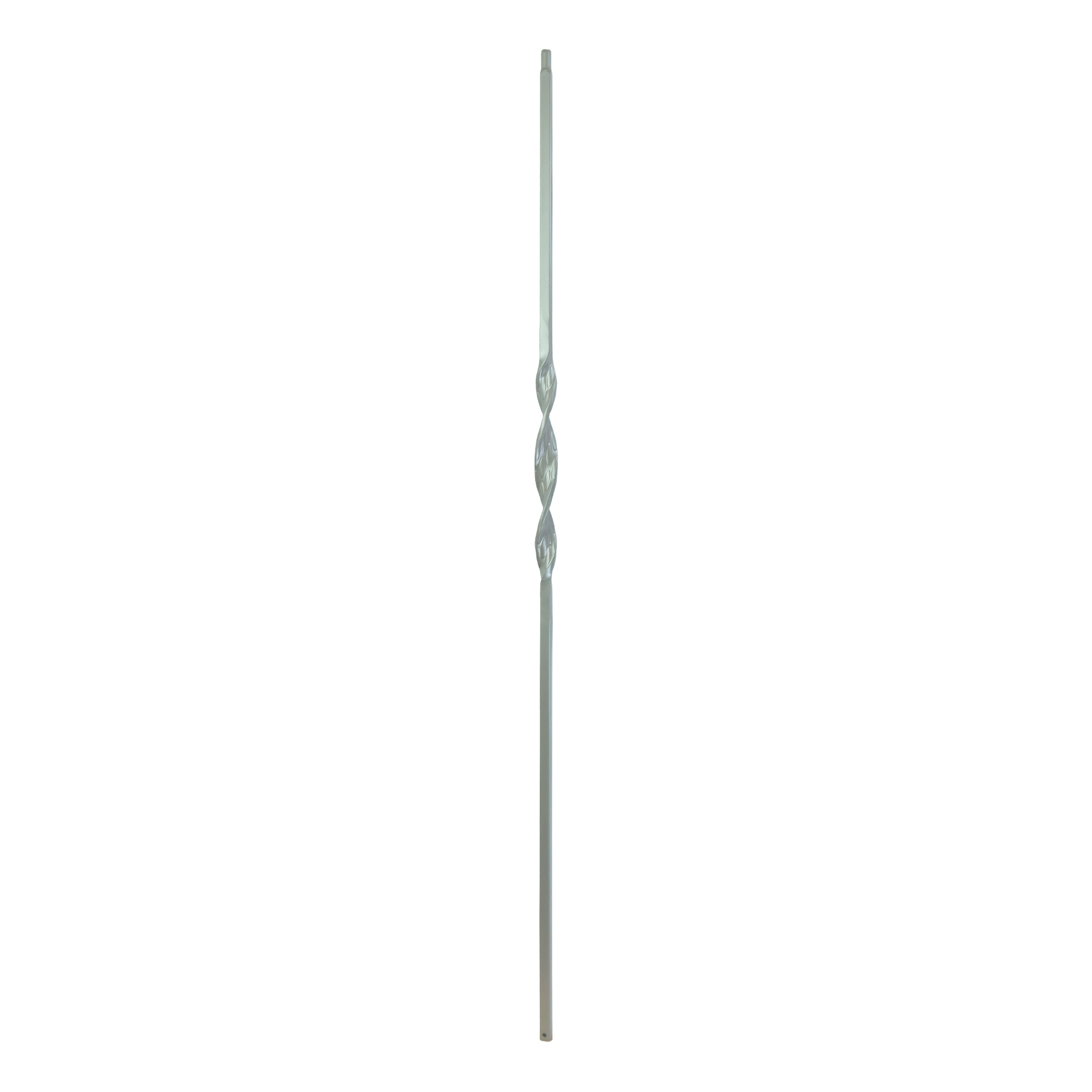 T-1.5 - 1/2" Square Metal Baluster - Ribbon Twist