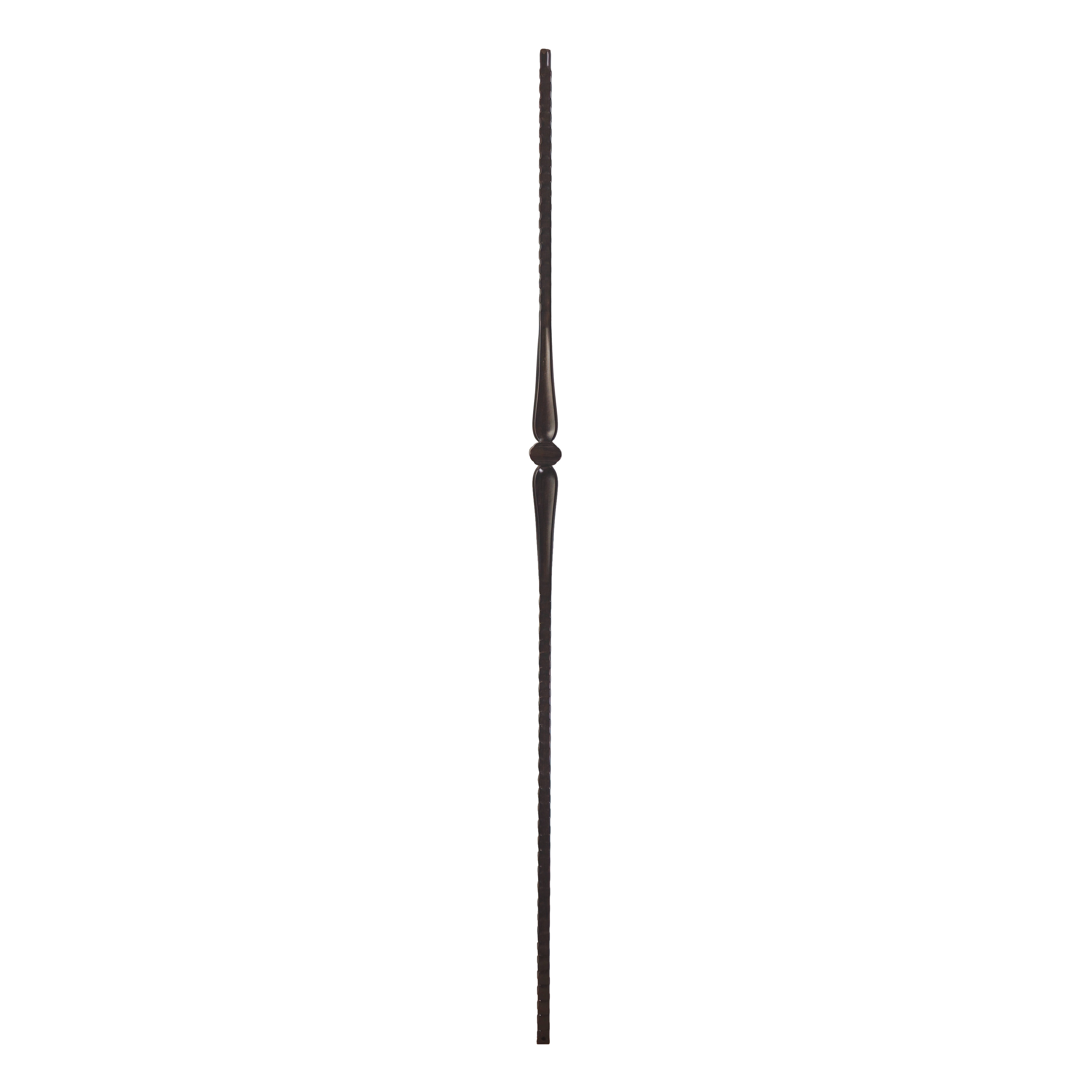 T-41HF - 9/16" Hammered Metal Baluster - Single Knuckle w/ Spoons