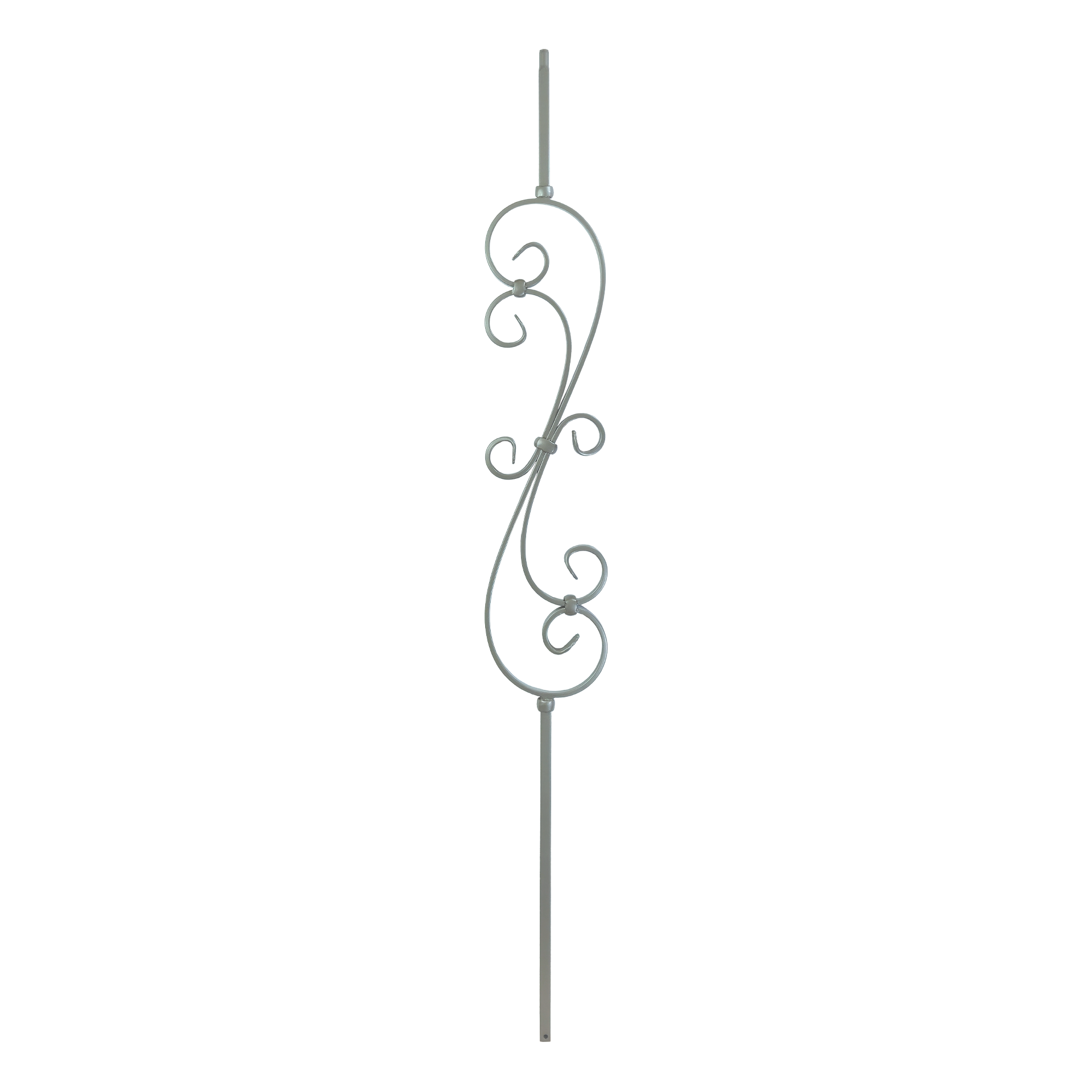 T-56 - 1/2" Square Metal Baluster - S Scroll