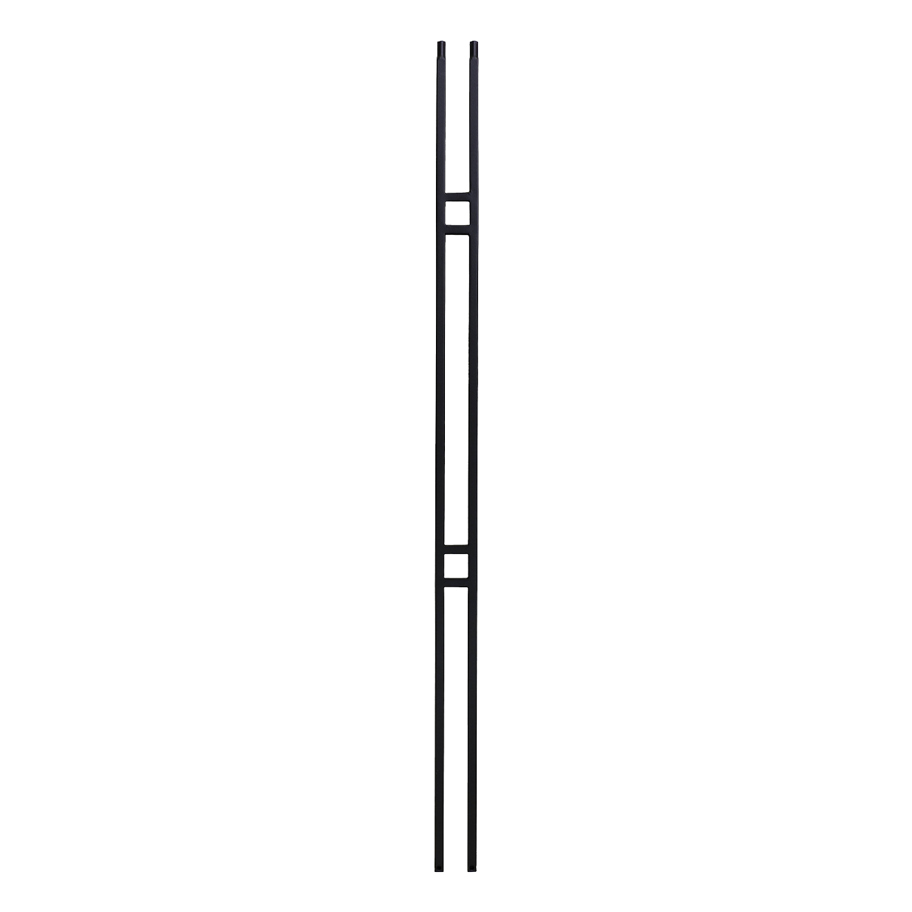 T-6.1 - 1/2" Square Metal Baluster - Double Small Square