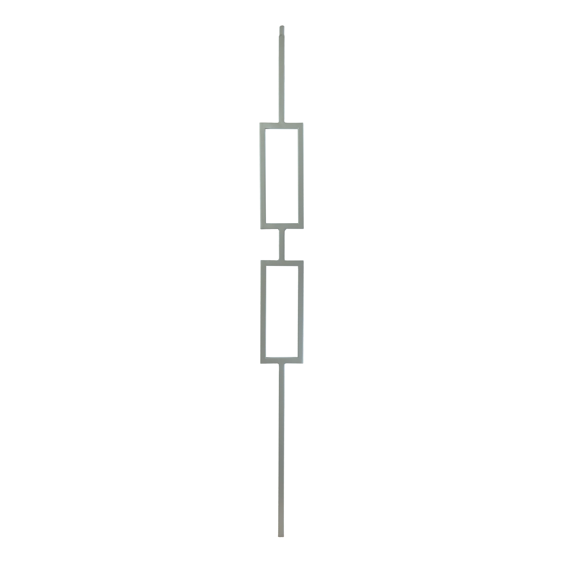 T-6.4 - 1/2" Square Metal Baluster - Double Rectangle