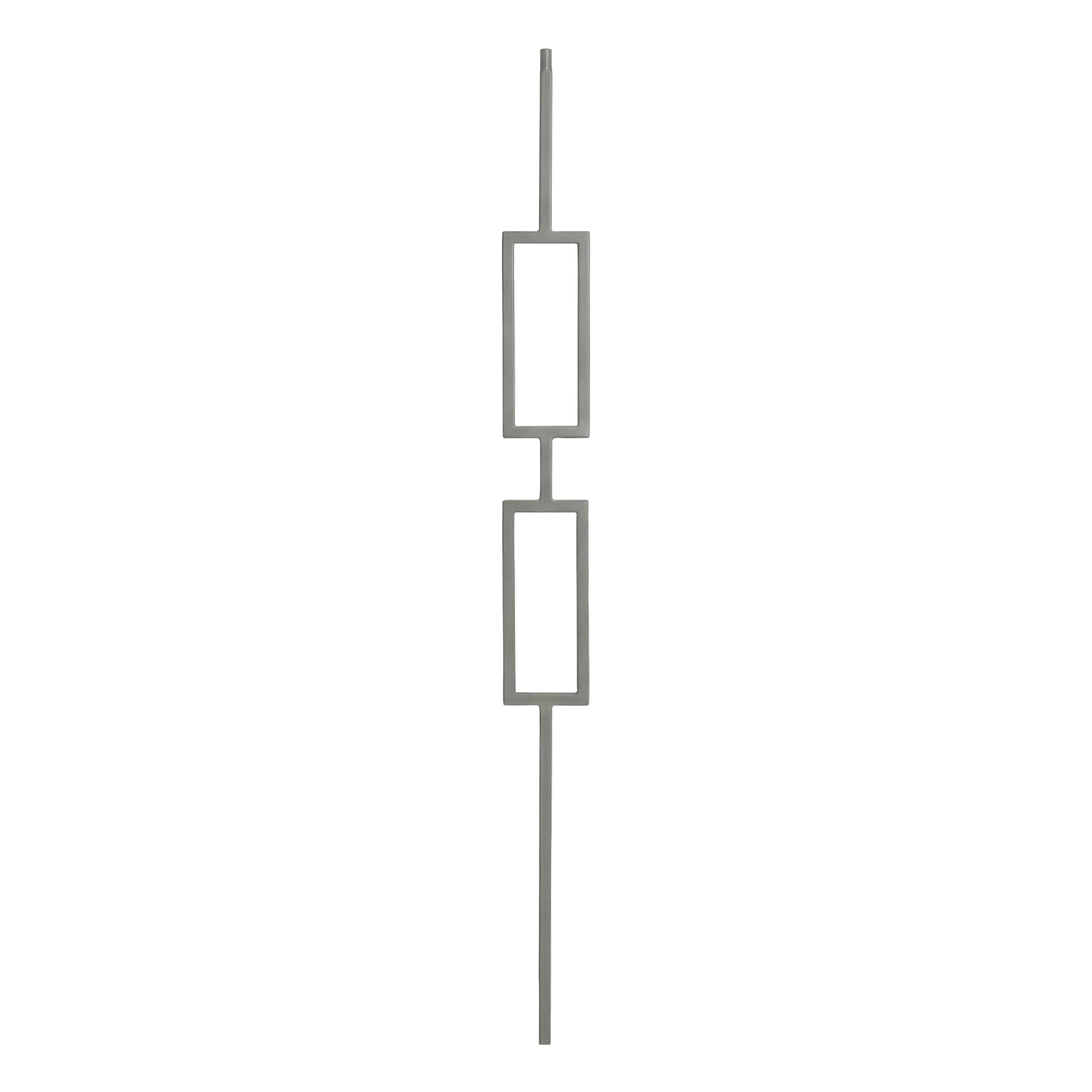 T-6.4 - 1/2" Square Metal Baluster - Double Rectangle