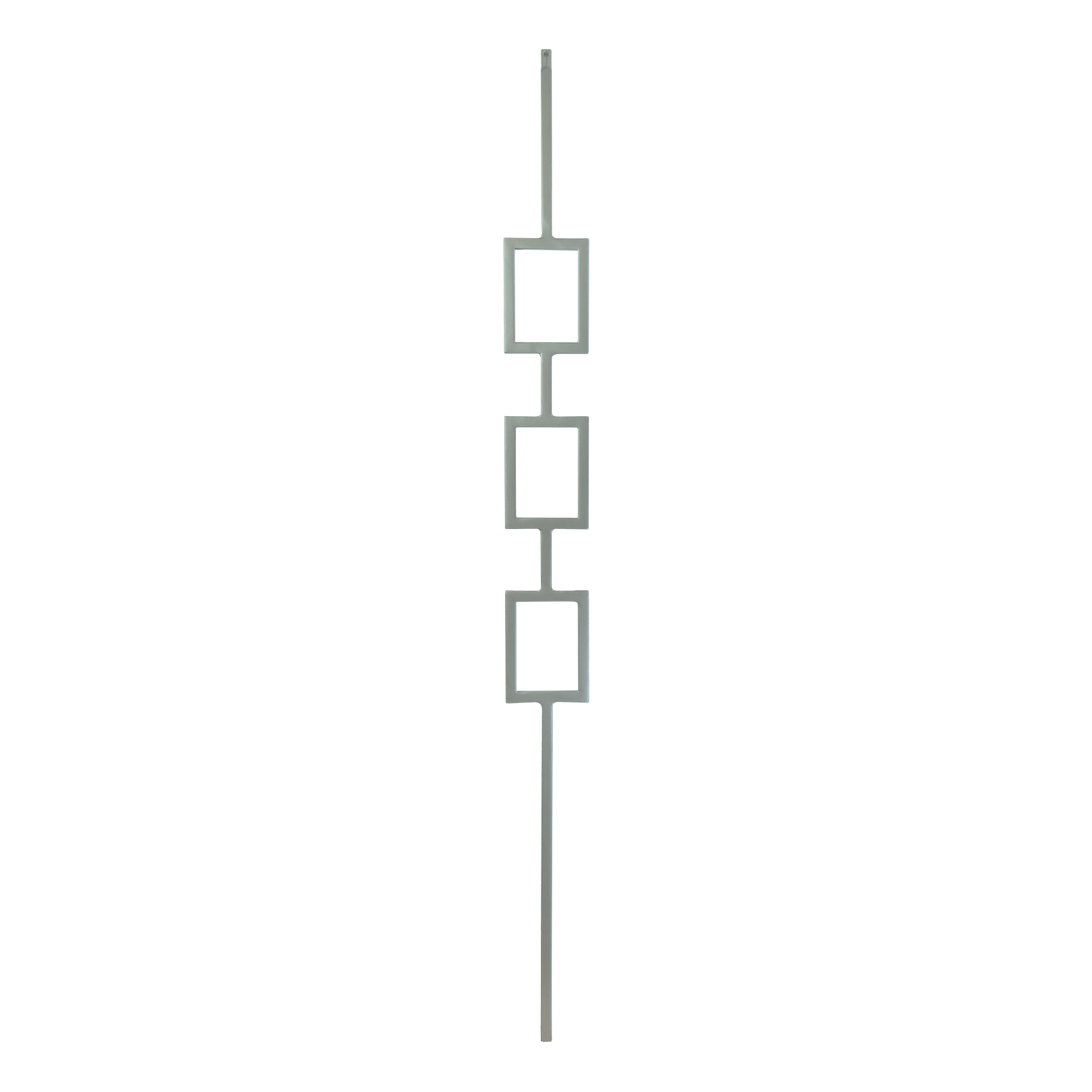 T-6.5 - 1/2" Square Metal Baluster - Triple Rectangle