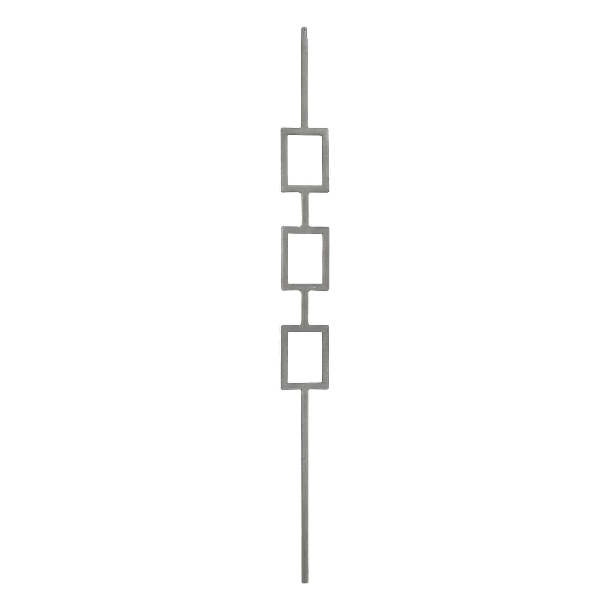 T-6.5 - 1/2" Square Metal Baluster - Triple Rectangle